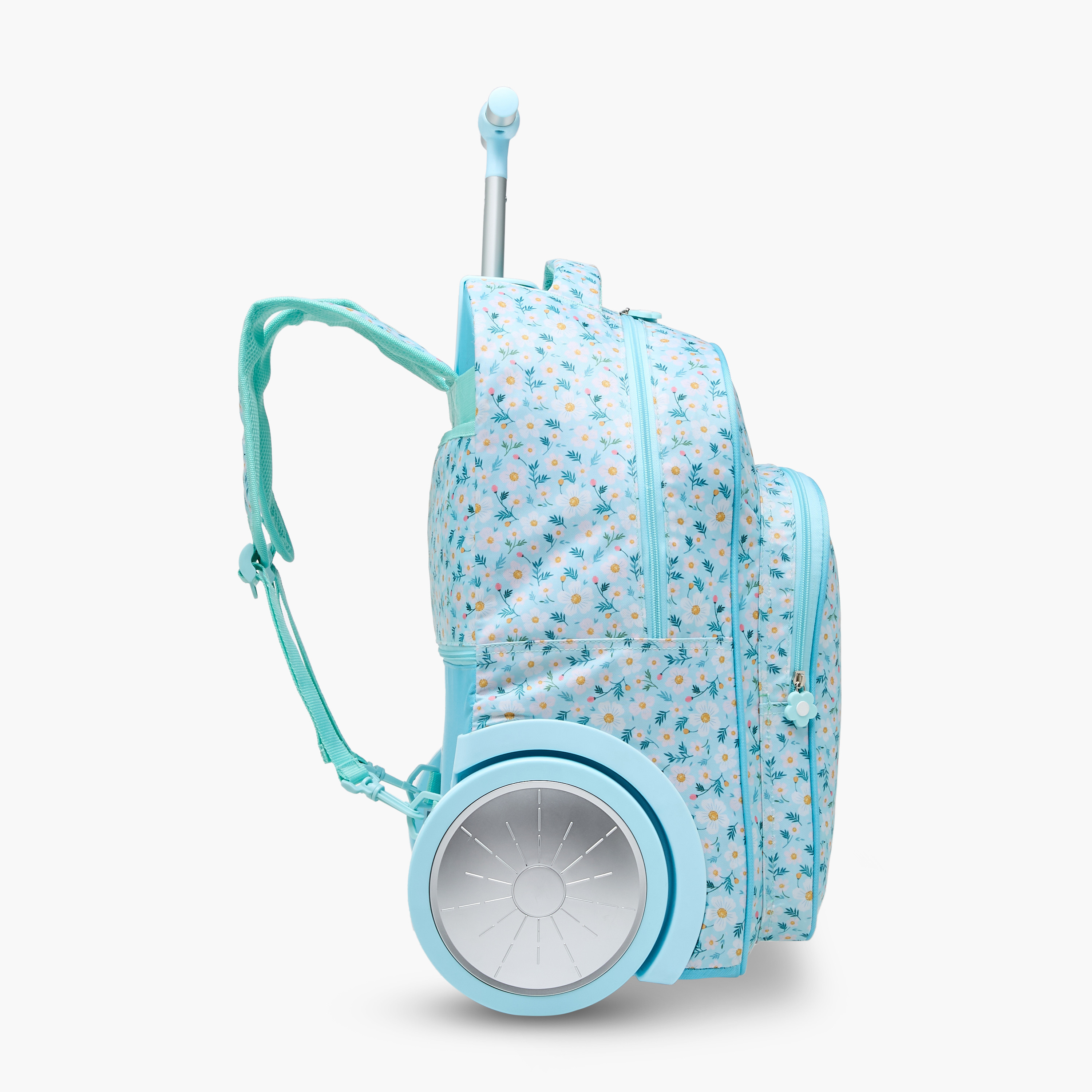 New Expressions Floral 3-Piece School Trolley Bag Set for Girls 8-13 Years with Lunch Bag and Pencil Pouch -school-bagsandbackpacks-trolleybags-image-4