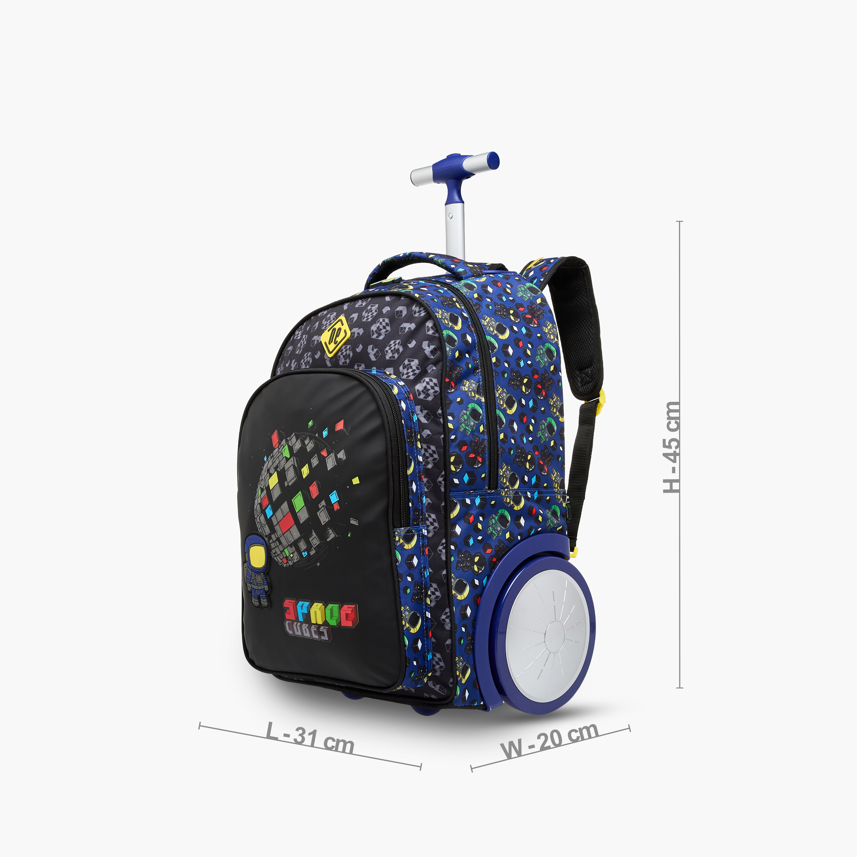 New Expressions Gaming 3-Piece School Trolley Bag Set for Boys 8-13 Years with Lunch Bag and Pencil Pouch -school-bagsandbackpacks-trolleybags-image-3