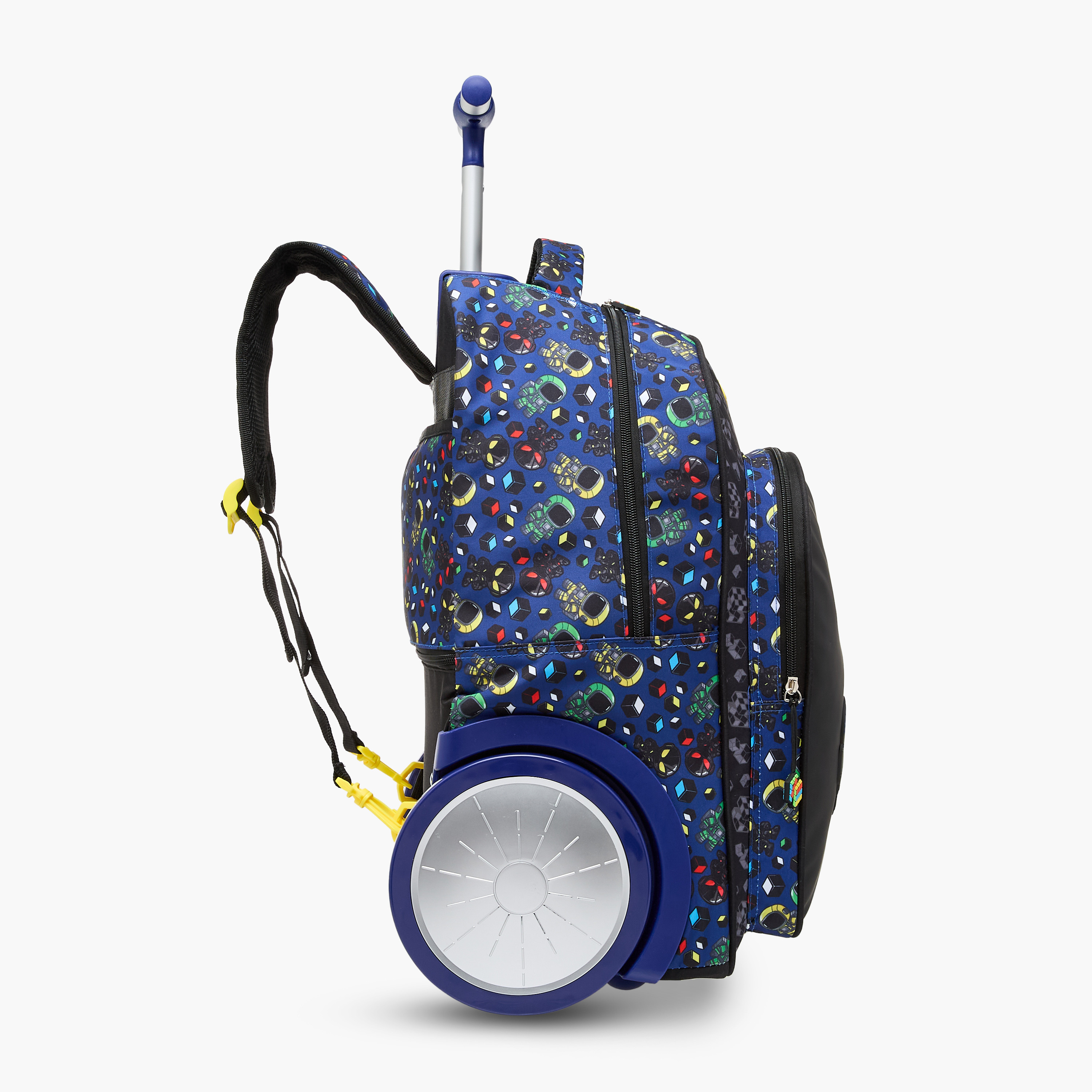New Expressions Gaming 3-Piece School Trolley Bag Set for Boys 8-13 Years with Lunch Bag and Pencil Pouch -school-bagsandbackpacks-trolleybags-image-4