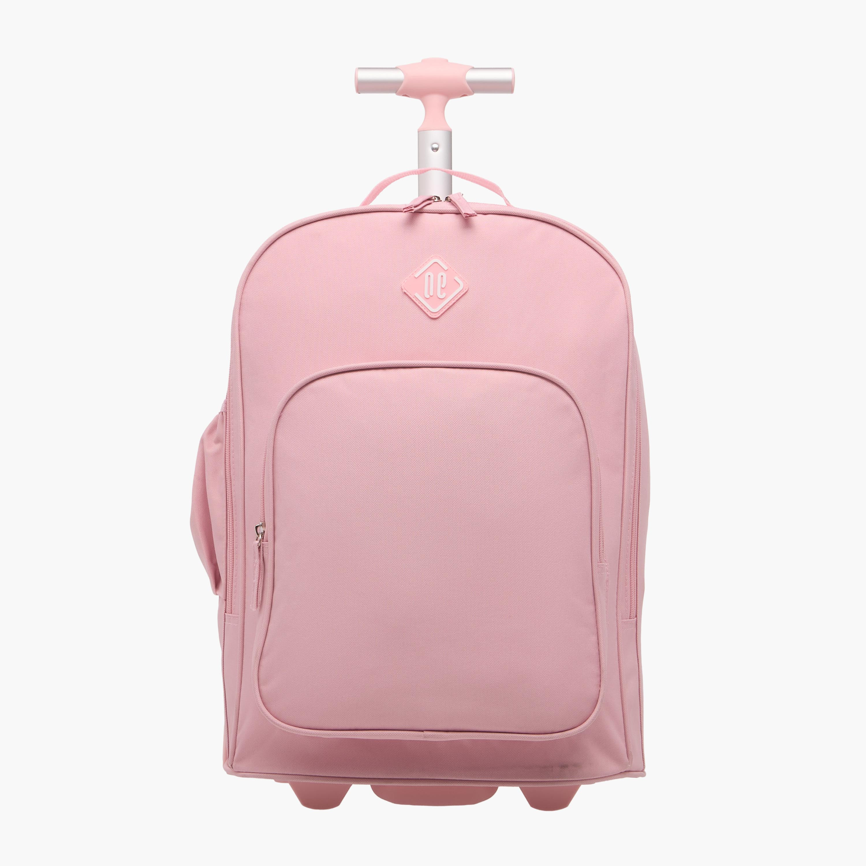 New Expressions Solid 3-Piece School Trolley Bag Set for Girls 8-13 Years with Lunch Bag and Pencil Pouch -promo_LS20_OMN-image-2