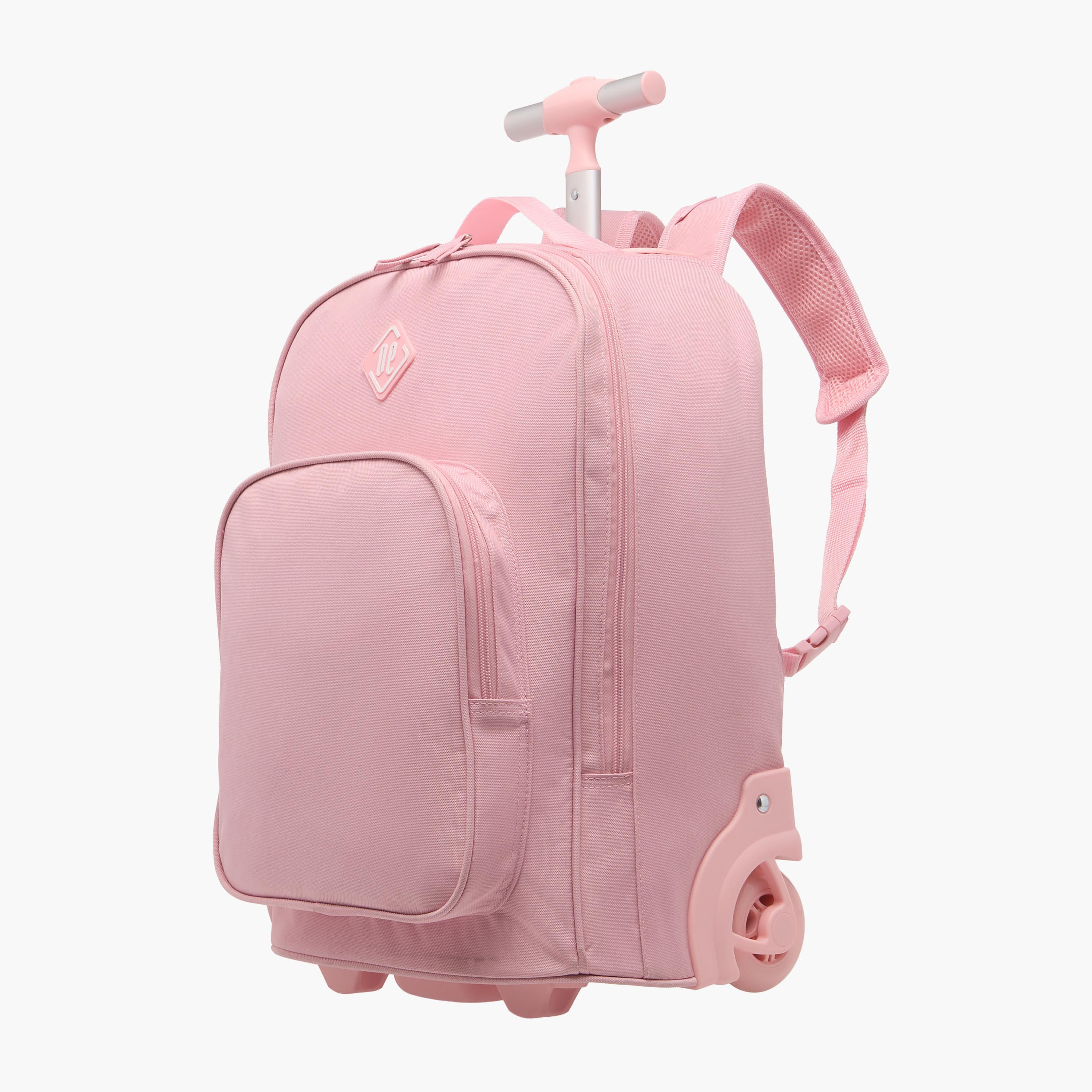 New Expressions Solid 3-Piece School Trolley Bag Set for Girls 8-13 Years with Lunch Bag and Pencil Pouch -promo_LS20_OMN-image-4