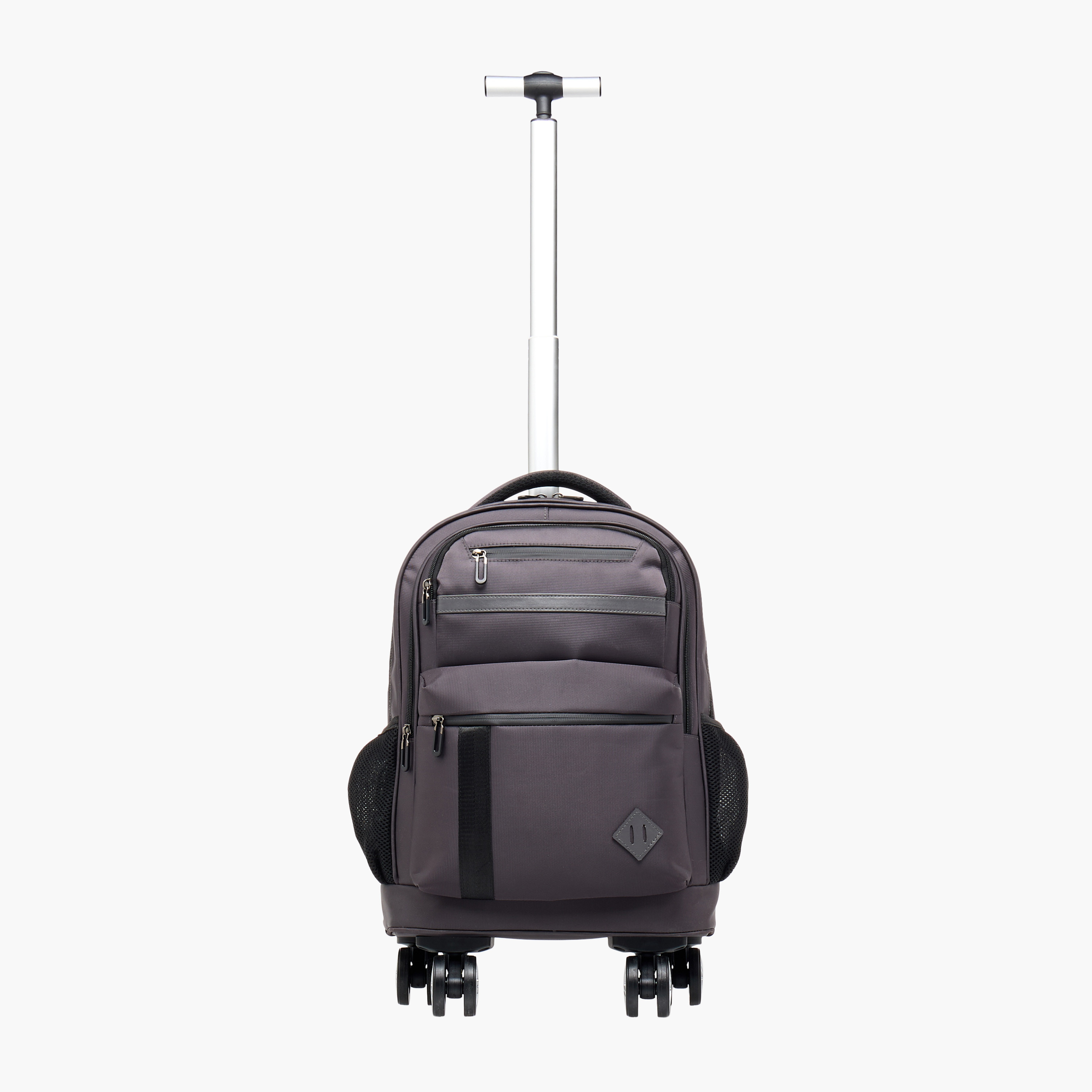 Solid Trolley Bag for Kids 8-13 Years with Padded Shoulder Straps – 18 inches-school-bagsandbackpacks-trolleybags-image-4