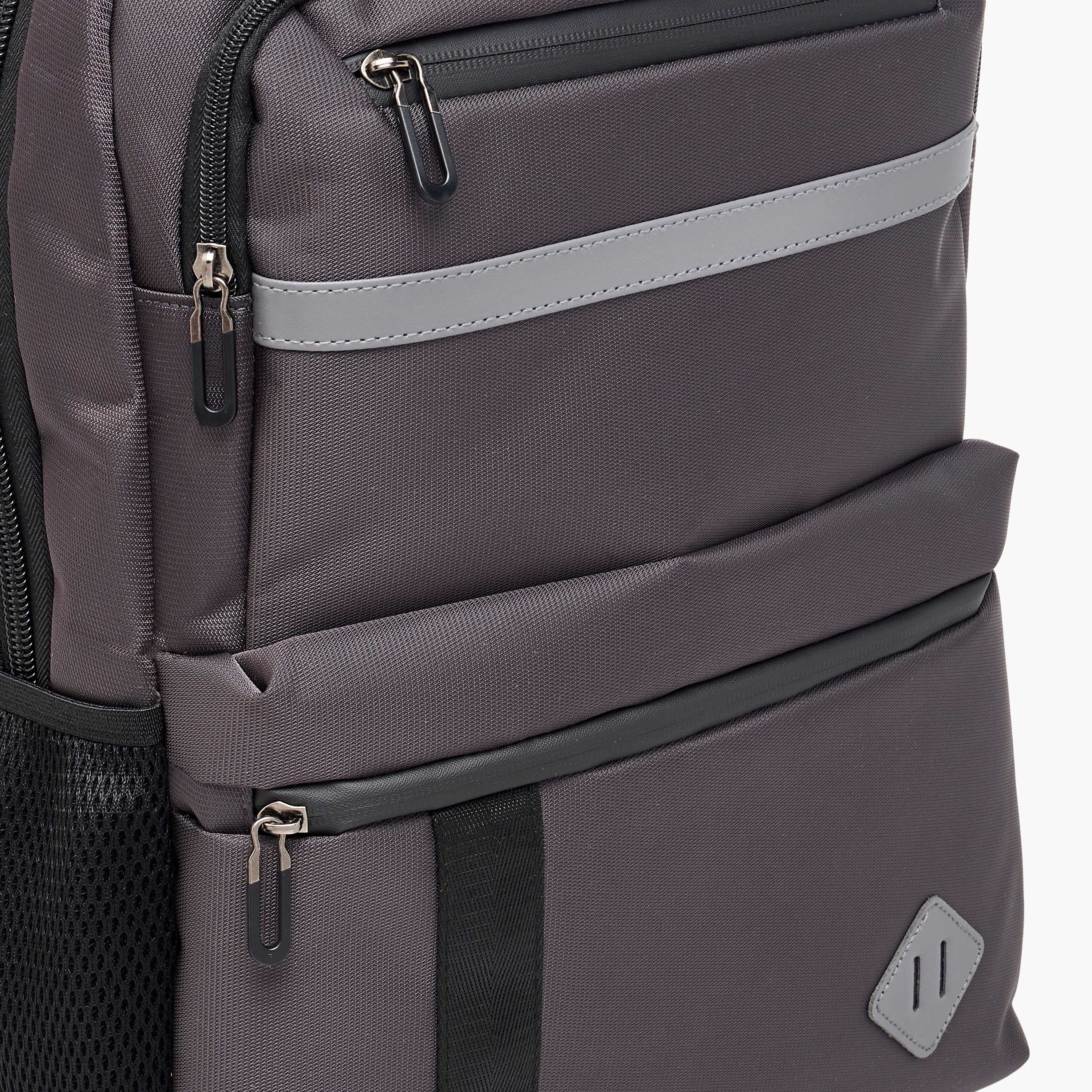 Solid 18-inch Backpack with Adjustable Straps and Zip Closure - 46x32x14 cms-school-bagsandbackpacks-backpacks-image-7