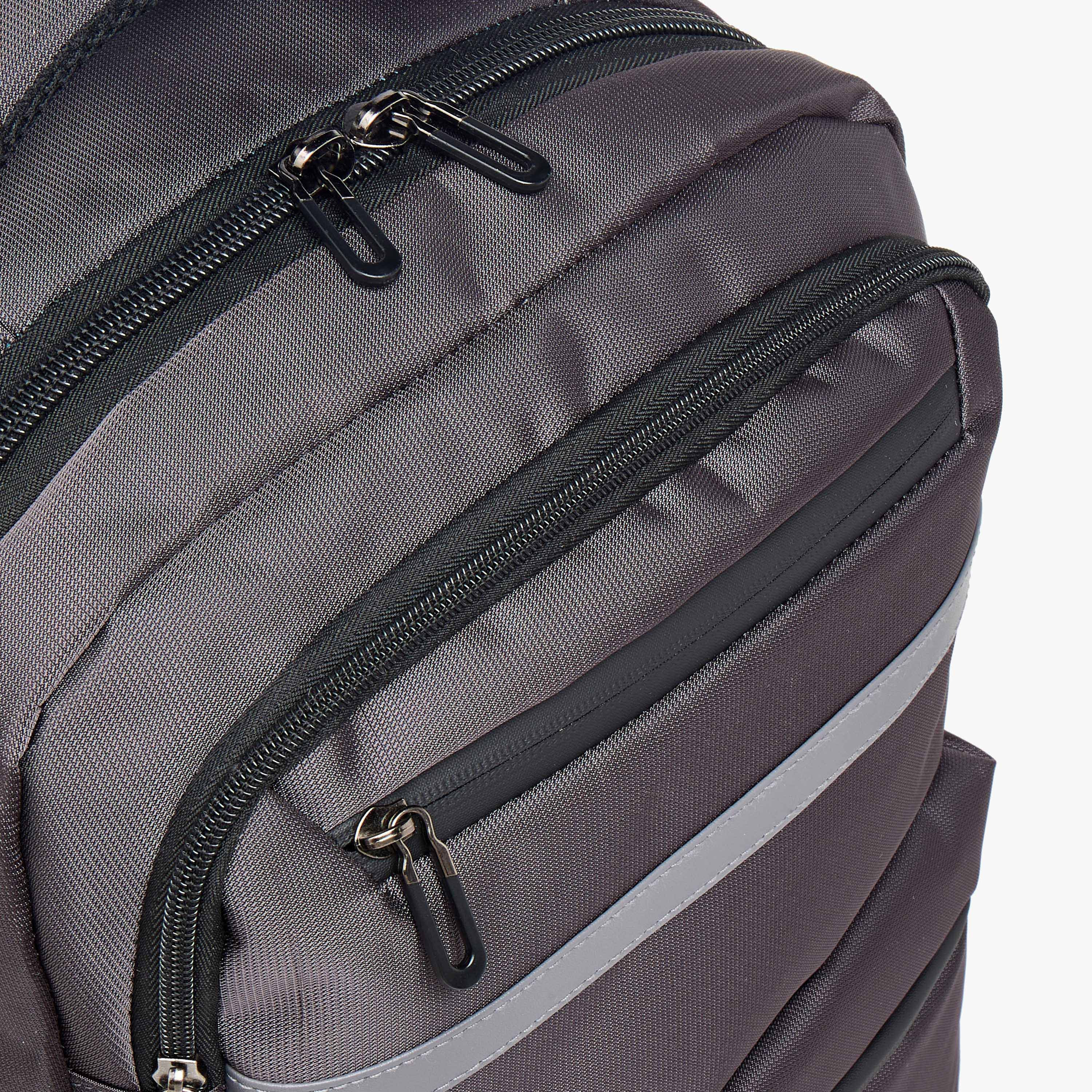 Solid 18-inch Backpack with Adjustable Straps and Zip Closure - 46x32x14 cms-school-bagsandbackpacks-backpacks-image-8