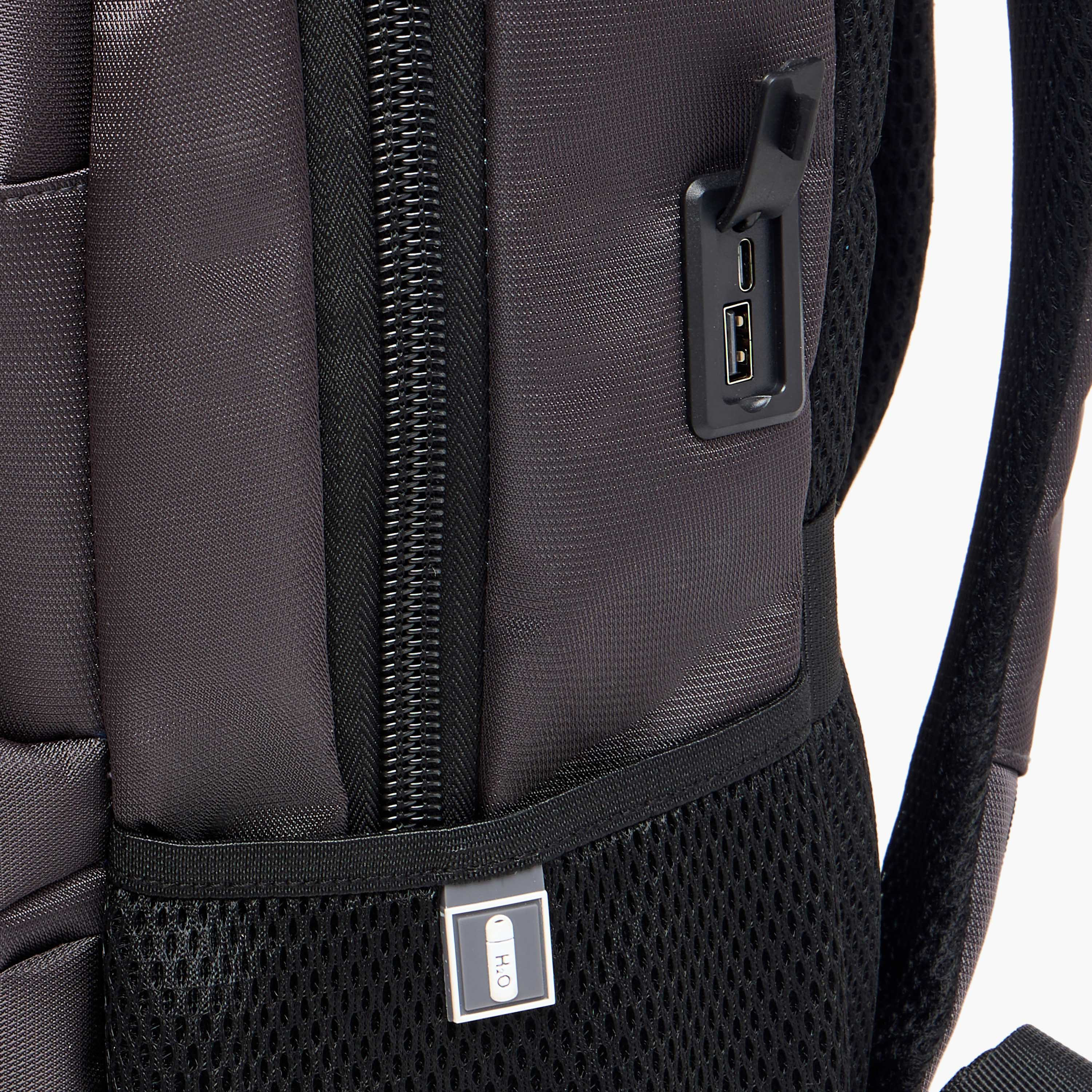 Solid 18-inch Backpack with Adjustable Straps and Zip Closure - 46x32x14 cms-school-bagsandbackpacks-backpacks-image-9