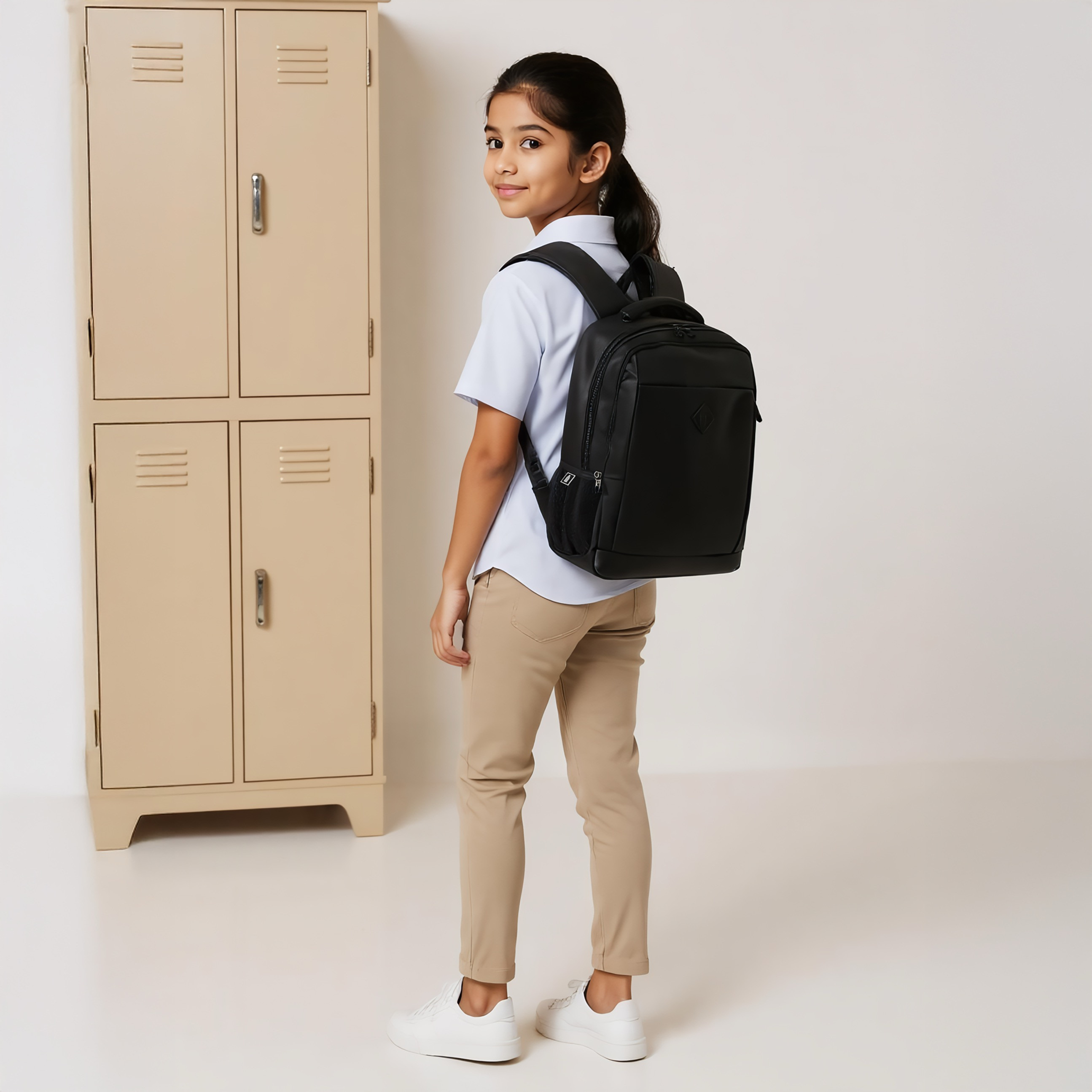 Tech Solid 18-Inch Backpack with Adjustable Shoulder Straps and Zip Closure - 46x32x16 cms-school-bagsandbackpacks-backpacks-image-3