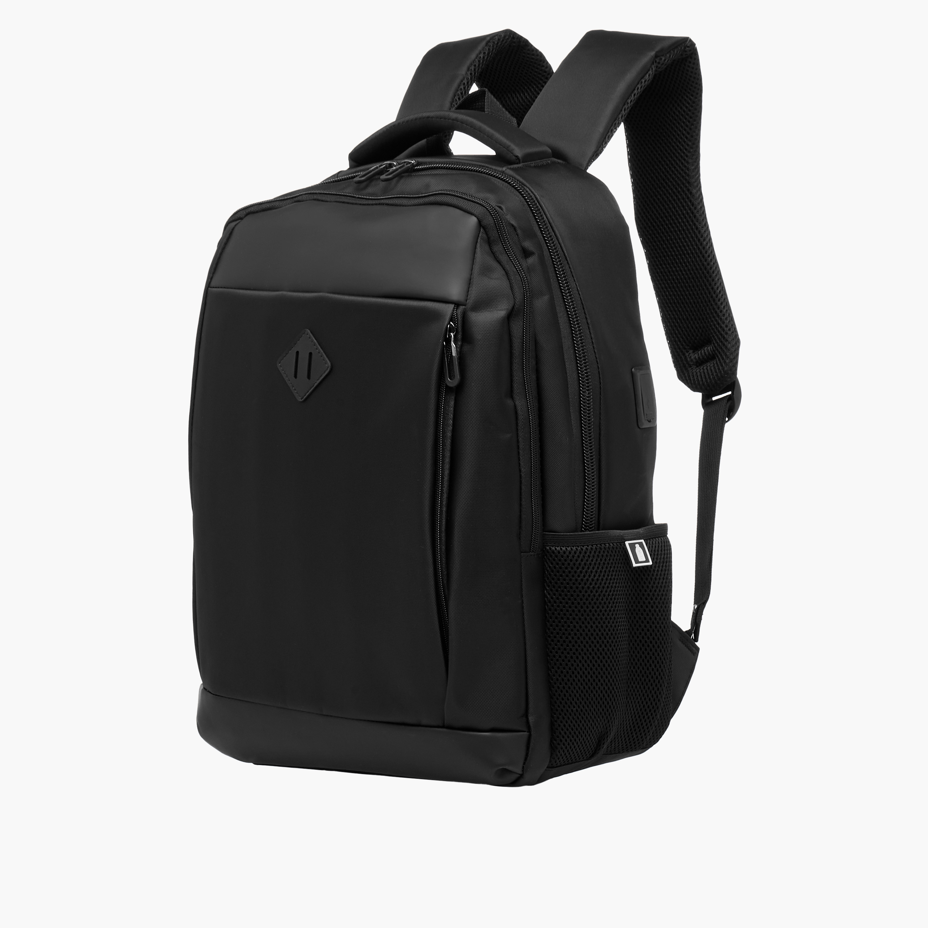Tech Solid 18-Inch Backpack with Adjustable Shoulder Straps and Zip Closure - 46x32x16 cms-school-bagsandbackpacks-backpacks-image-4