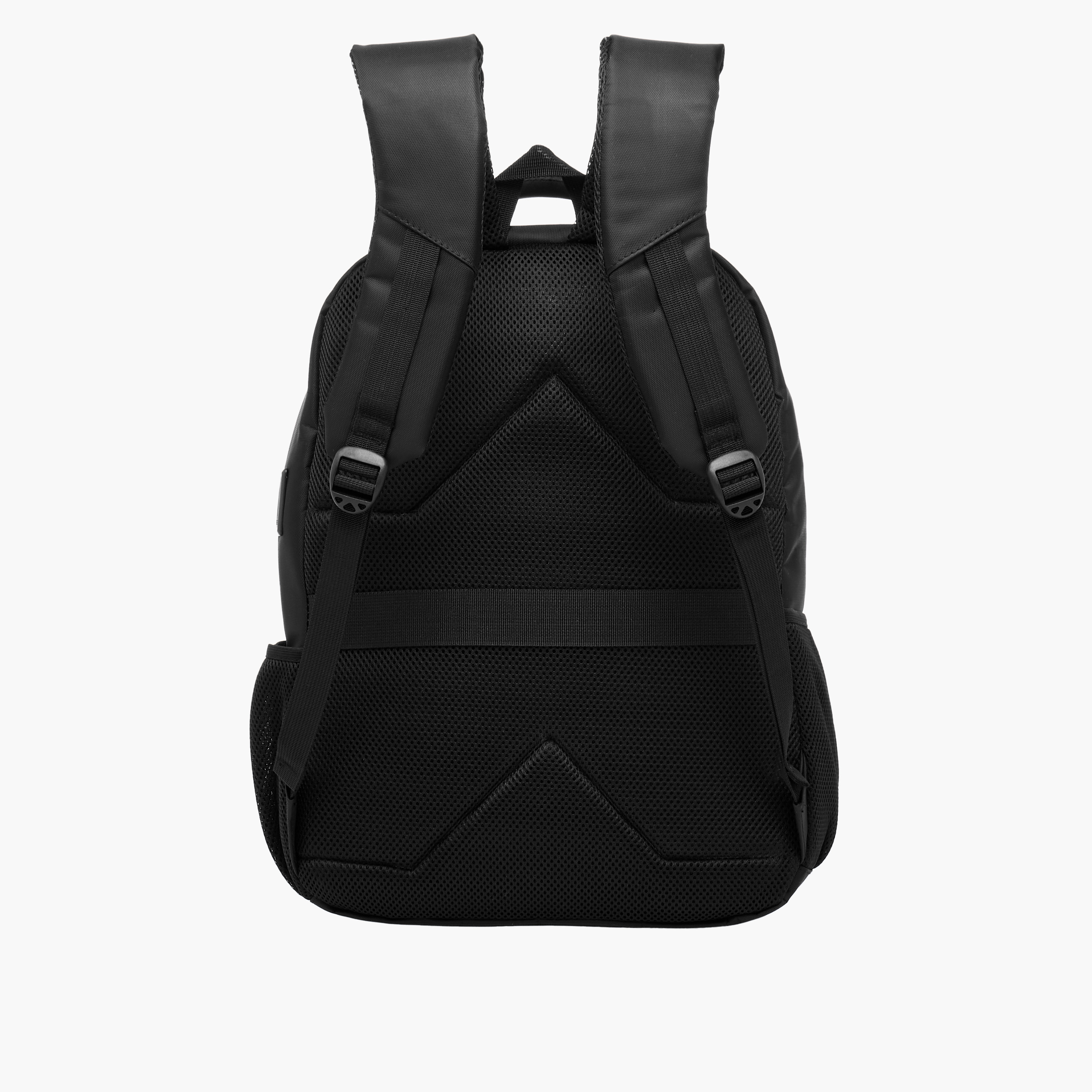 Tech Solid 18-Inch Backpack with Adjustable Shoulder Straps and Zip Closure - 46x32x16 cms-school-bagsandbackpacks-backpacks-image-6
