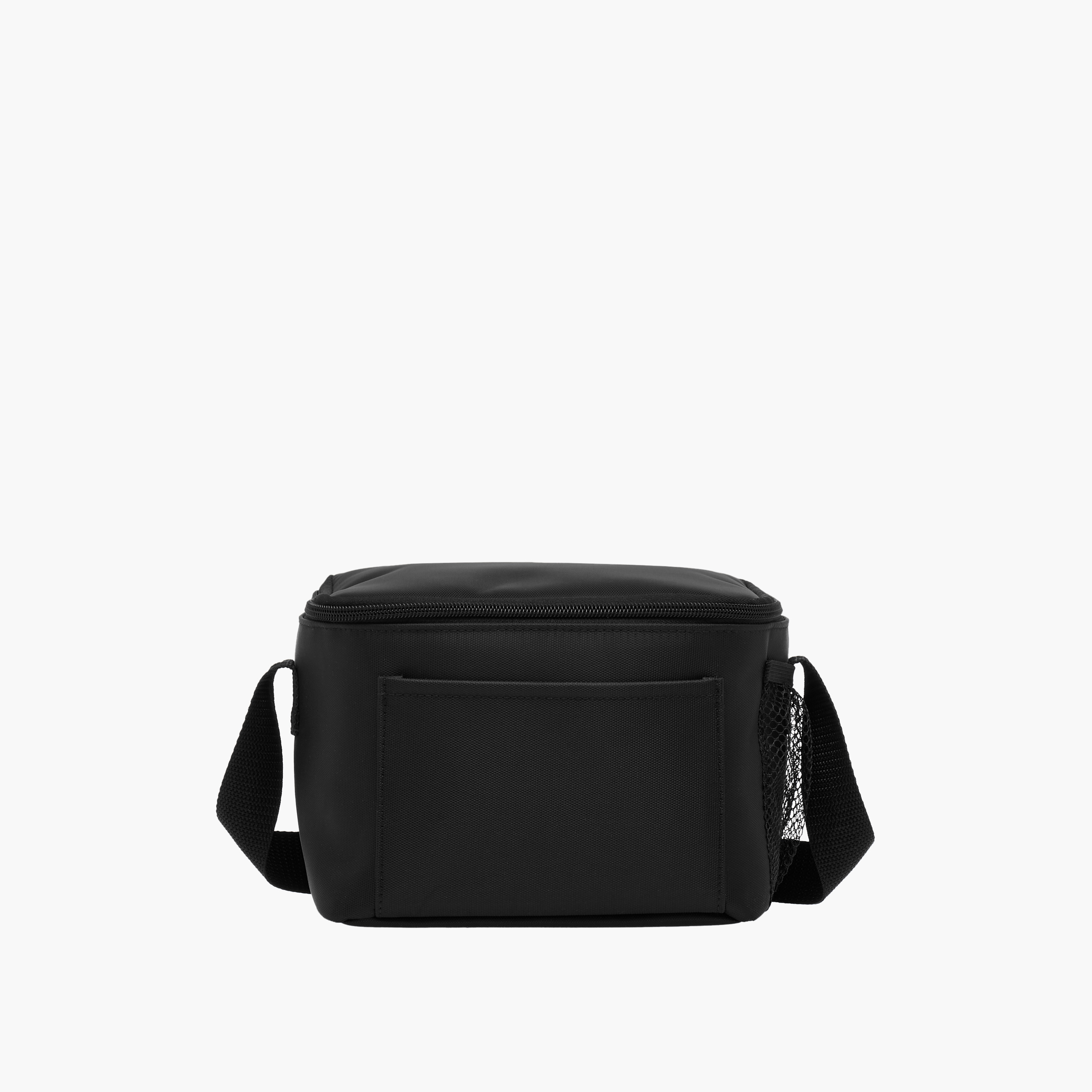 Solid Lunch Bag with Zip Closure and Strap-school-lunchessentials-lunchbags-image-1