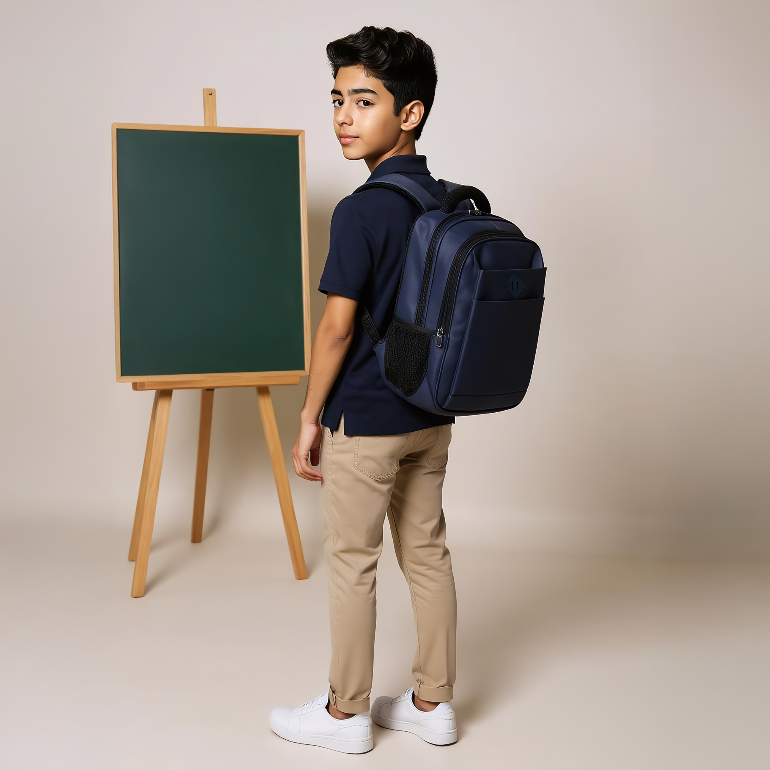 Solid 18-inch Backpack with Adjustable Straps and Zip Closure - 46x32x18 cms-promo_LS20_OMN-image-3