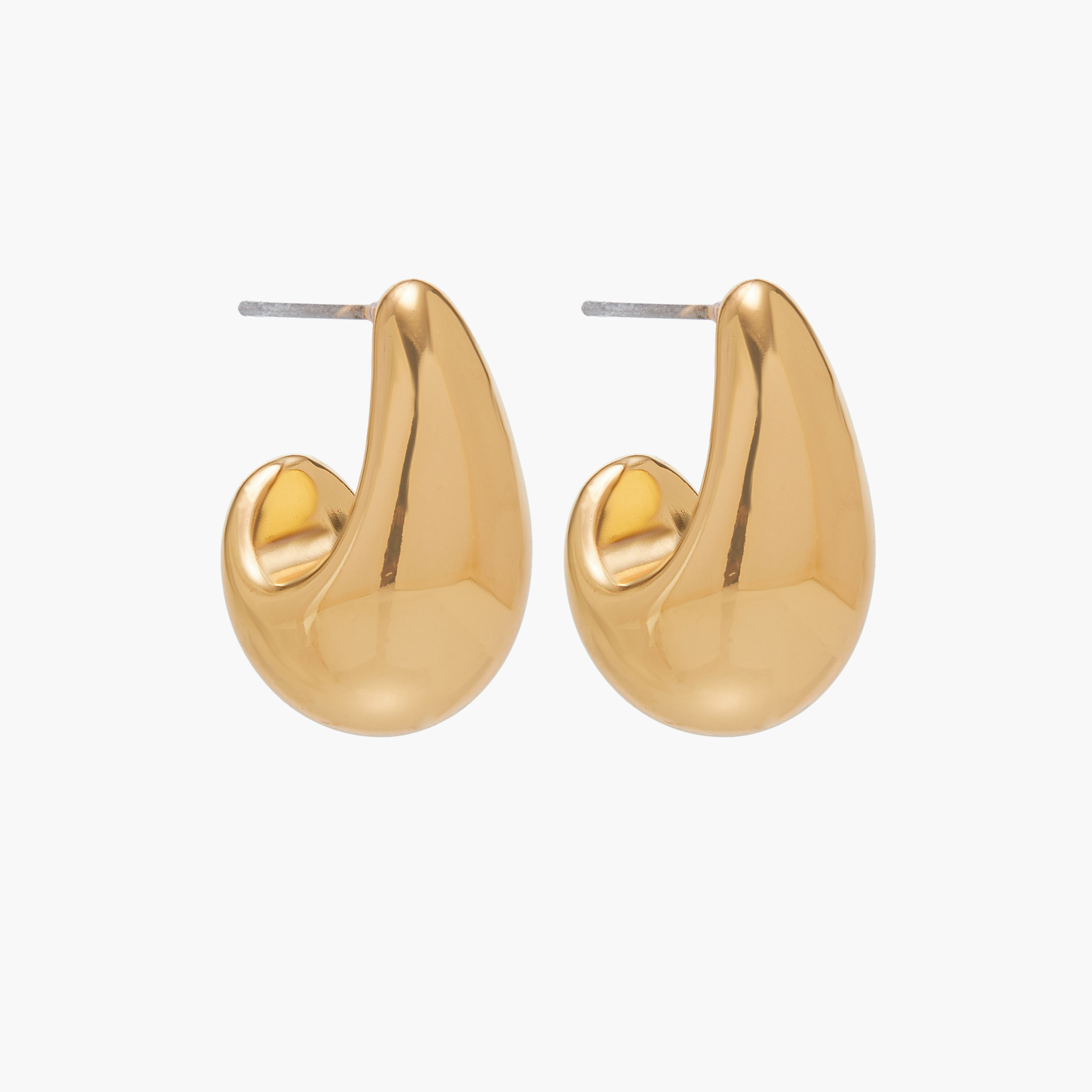 Assorted Metallic Earrings with Pushback Closure - Set of 3-women-watchesandjewellery-jewellery-earrings-image-4