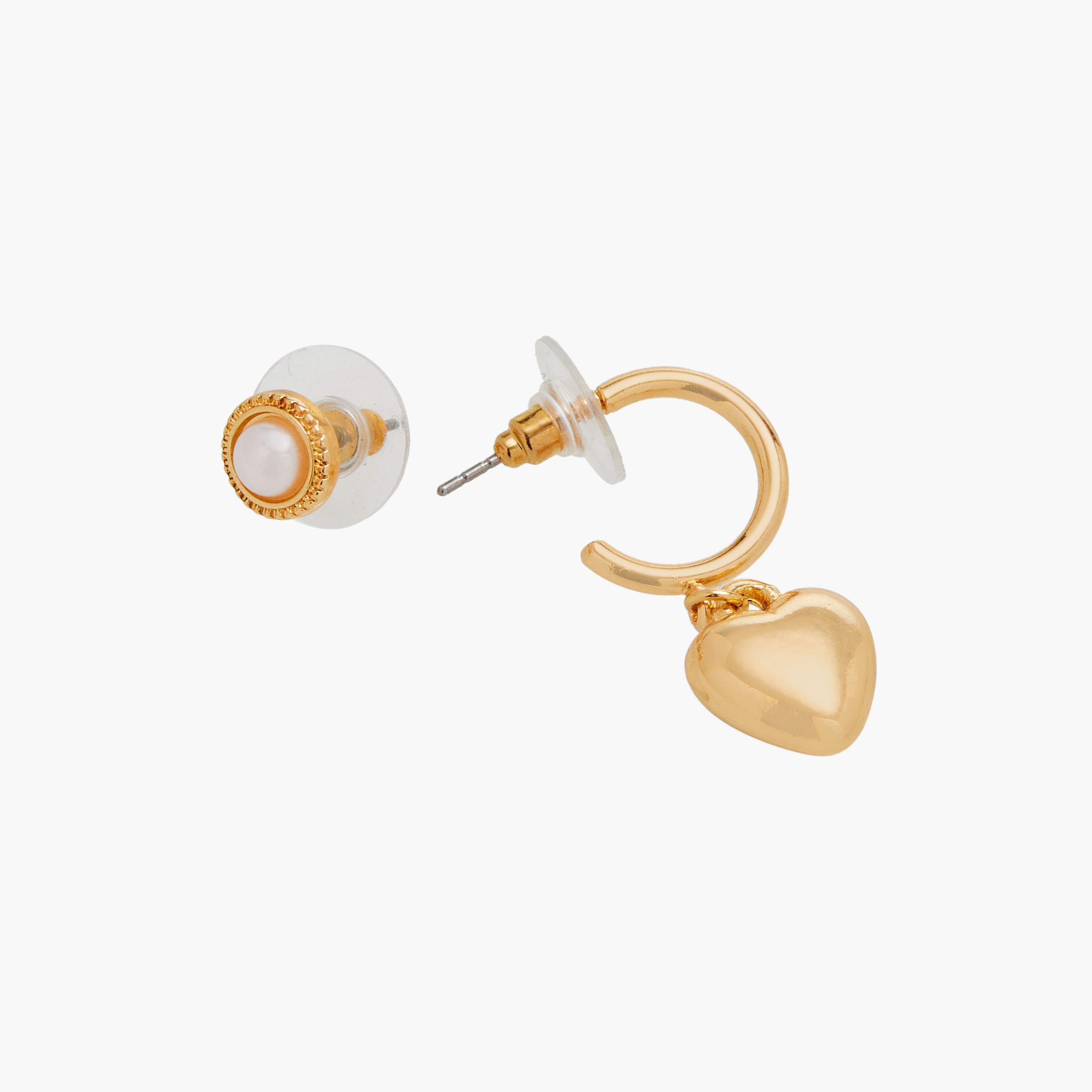Assorted Metallic Earrings with Pushback Closure - Set of 9-women-watchesandjewellery-jewellery-earrings-image-4