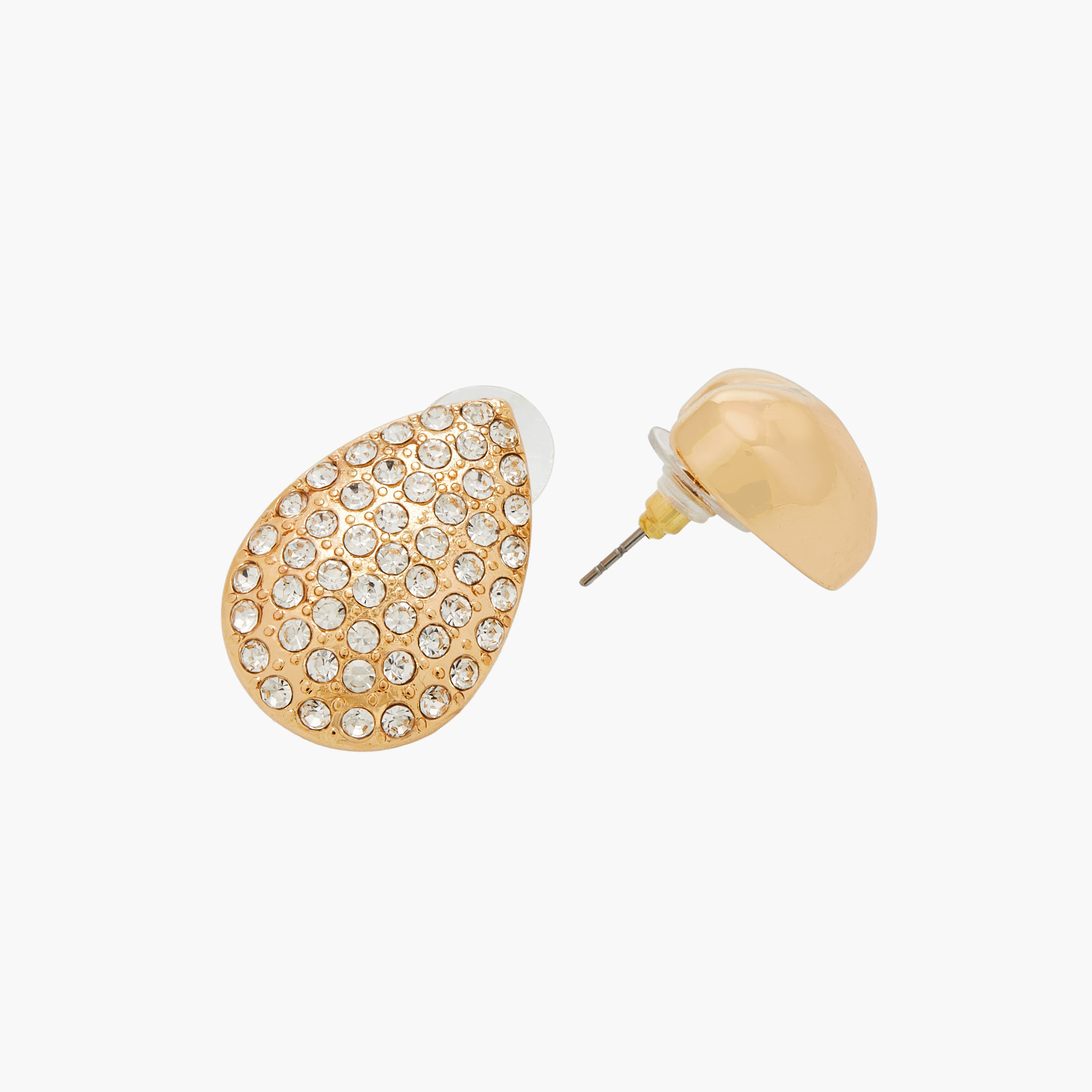 Assorted Metallic Stud Earrings with Pushback Closure - Set of 2-women-watchesandjewellery-jewellery-earrings-image-4