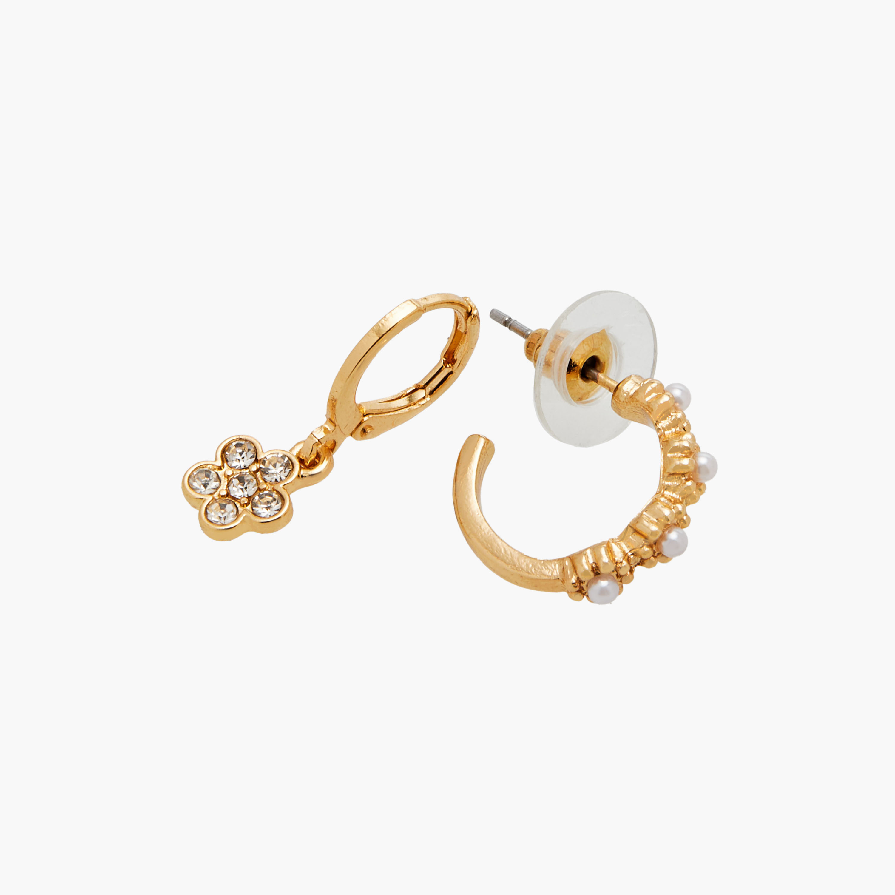 Embellished Earrings with Pushback Closure - Set of 9-women-watchesandjewellery-jewellery-earrings-image-4
