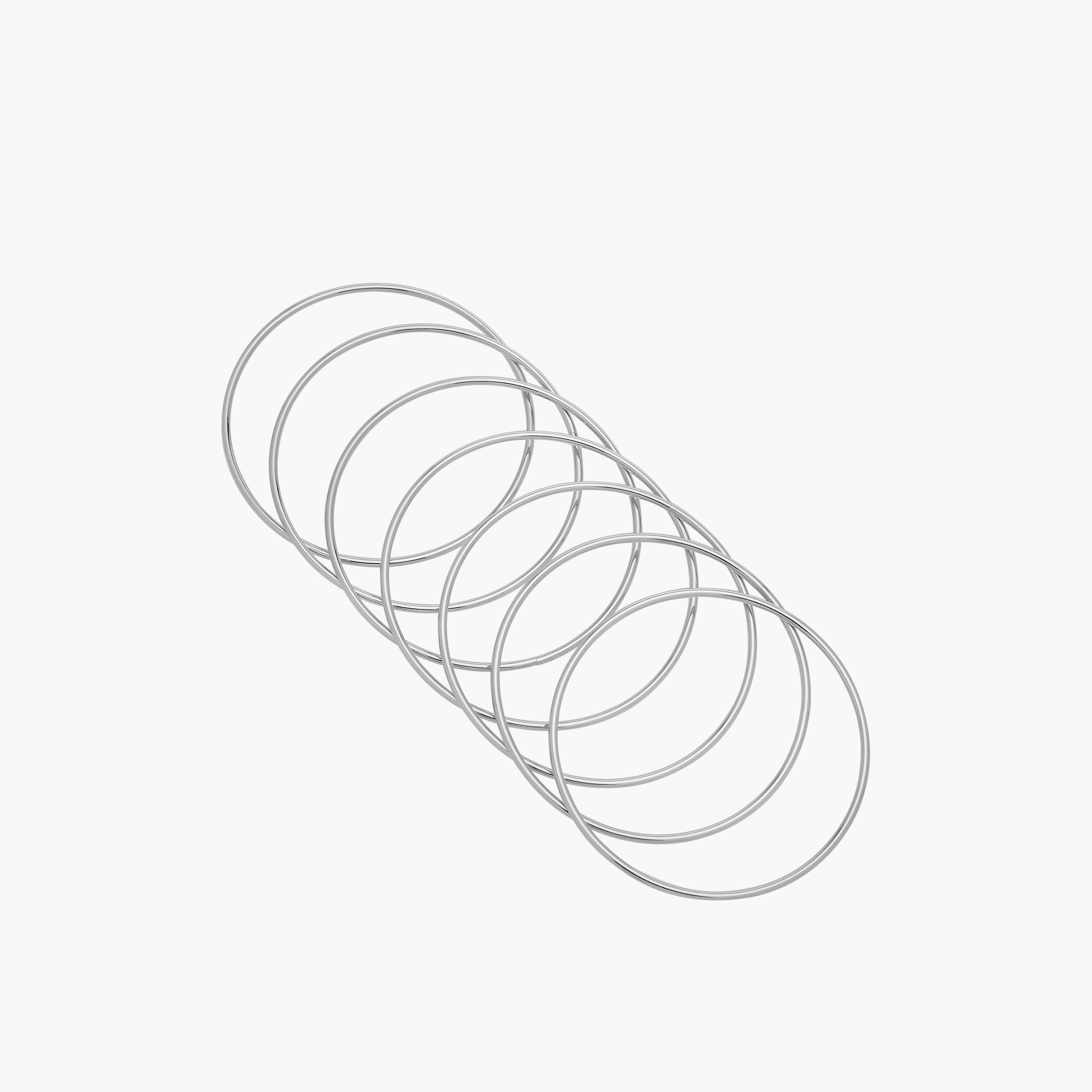 Solid Metallic Bangle - Set of 7-women-watchesandjewellery-jewellery-banglesandbracelets-image-3