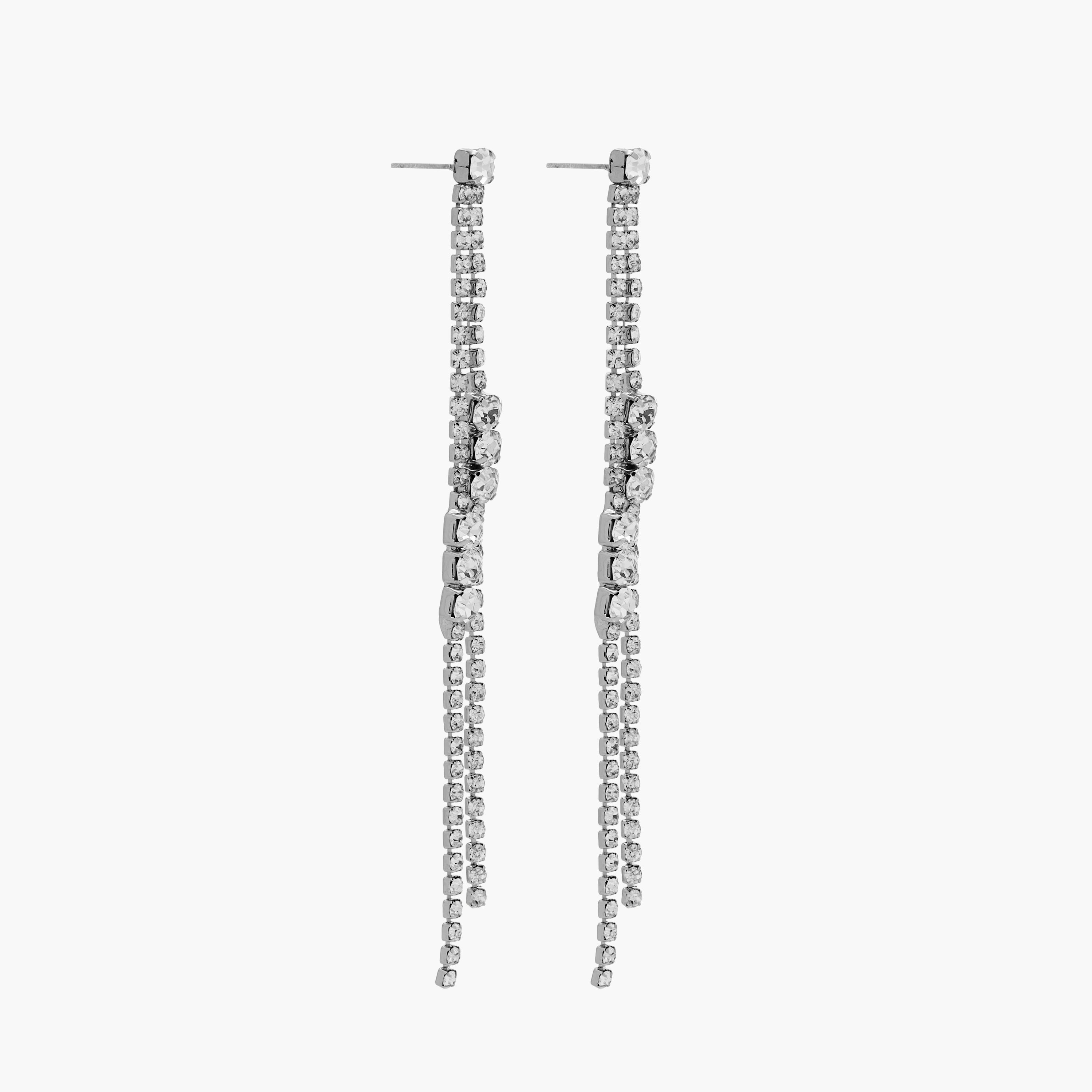 حلقان متدلية مزينة بمكبس إغلاق خلفي-women-watchesandjewellery-jewellery-earrings-image-2