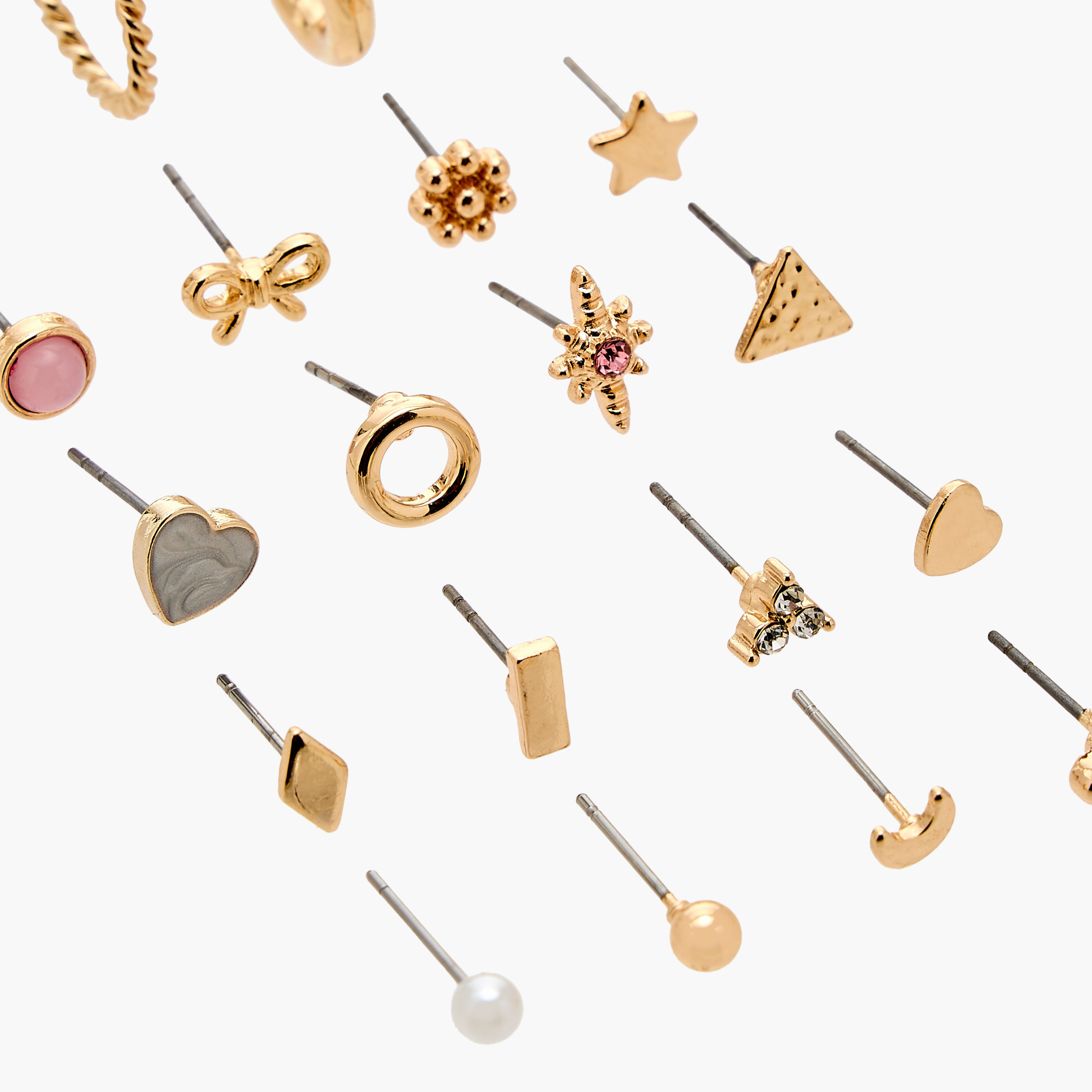حلقان بإغلاق خلفي - طقم من 20 زوج متنوعين-women-watchesandjewellery-jewellery-earrings-image-3
