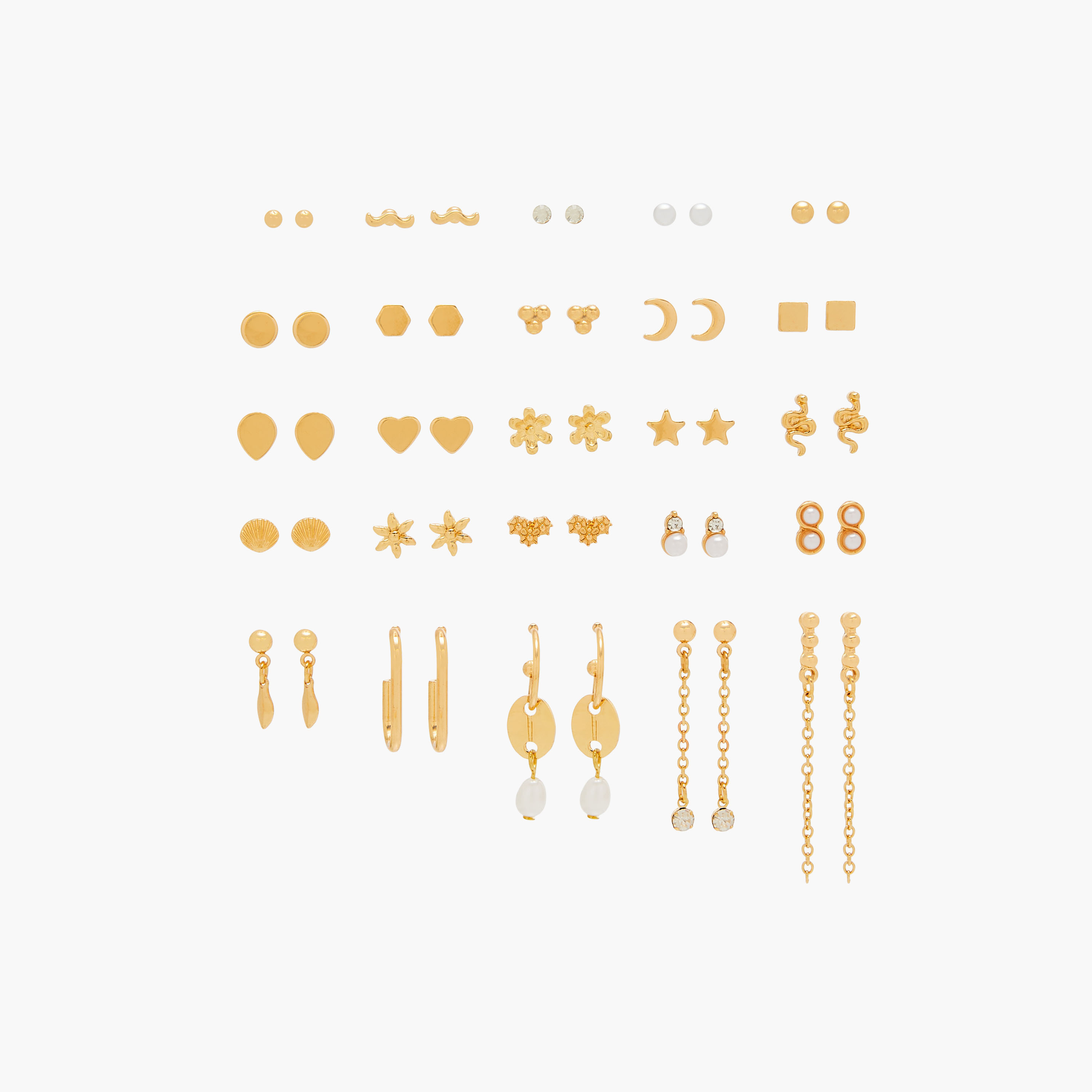 Assorted Earrings with Pushback Closure - Set of 25-women-watchesandjewellery-jewellery-earrings-image-1