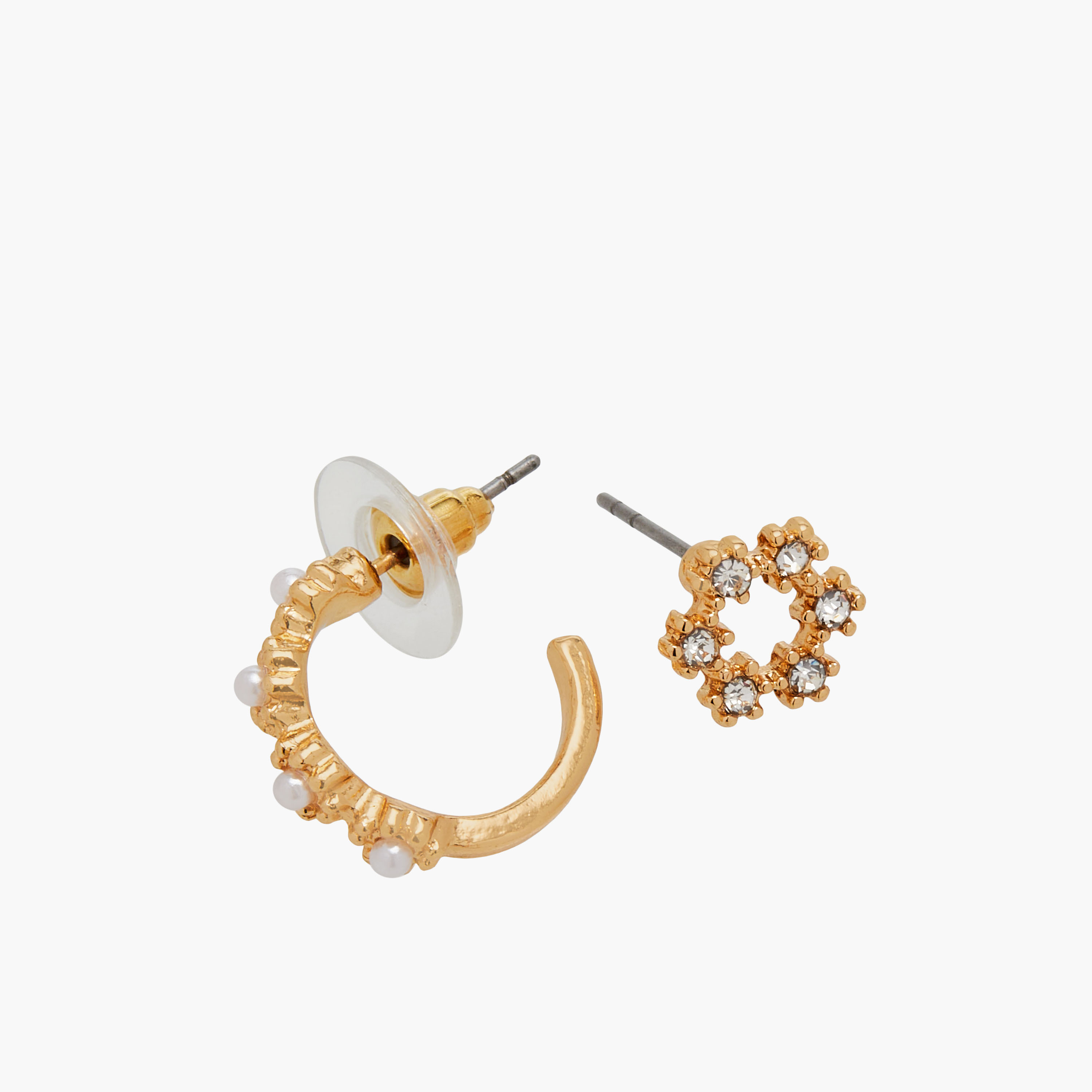حلقان مزيّنة بمكبس إغلاق خلفي - طقم من 9-women-watchesandjewellery-jewellery-earrings-image-4
