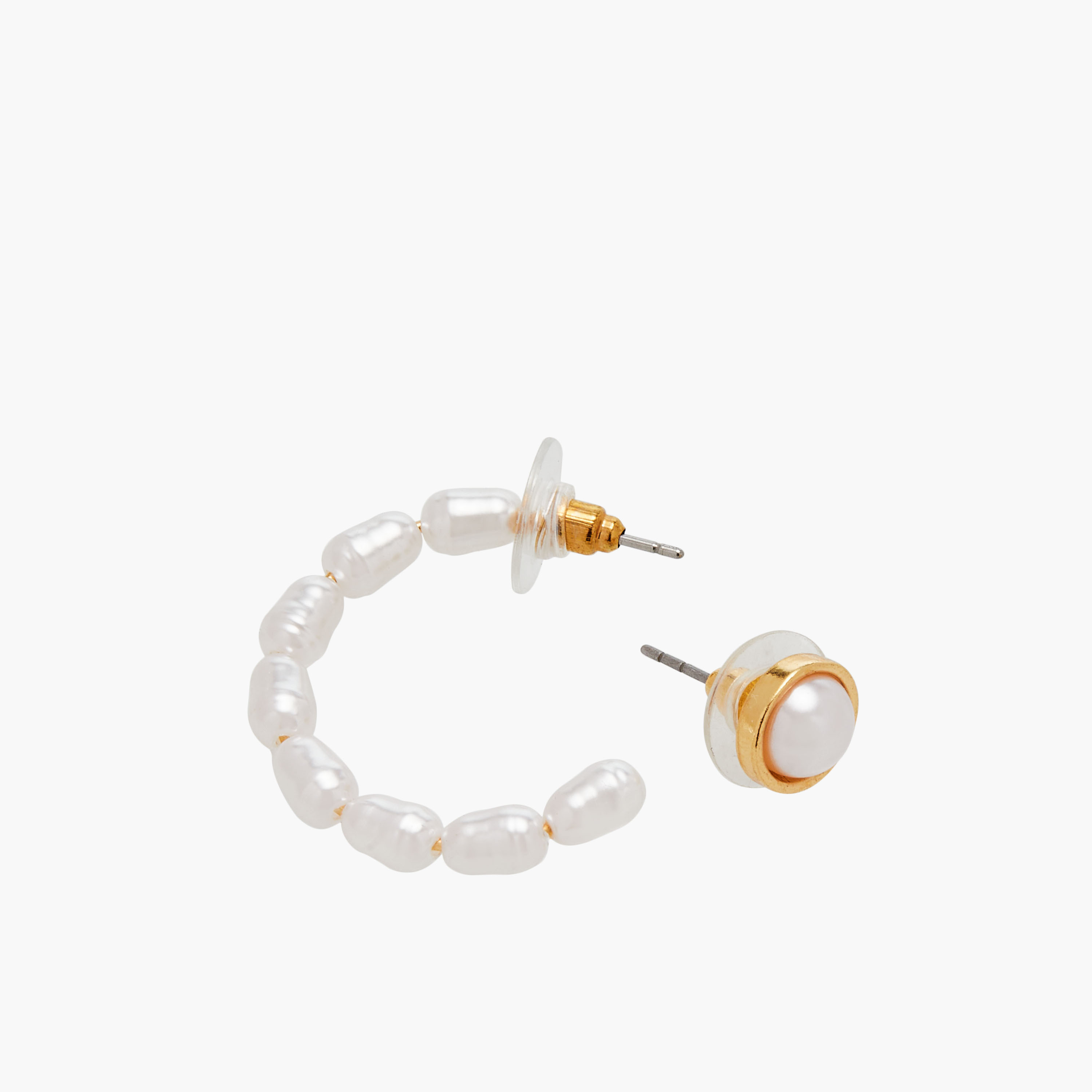 حلقان ميتاليك متنوعة بمكبس إغلاق خلفي - طقم 6 أزواج-women-watchesandjewellery-jewellery-earrings-image-4
