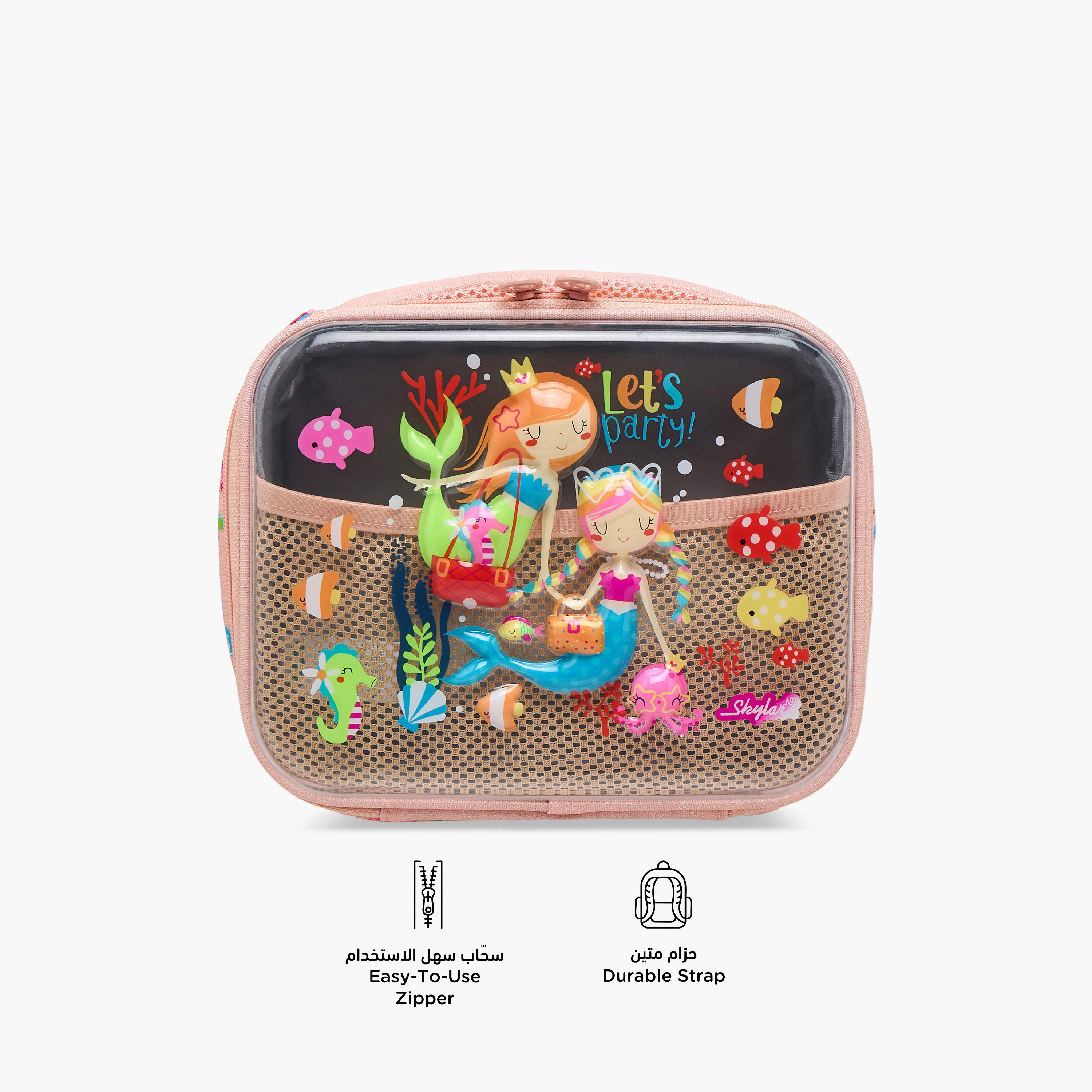 Skylar Mermaid Lunch Bag with Top Handle and Zip Closure-school-lunchessentials-lunchbags-image-4