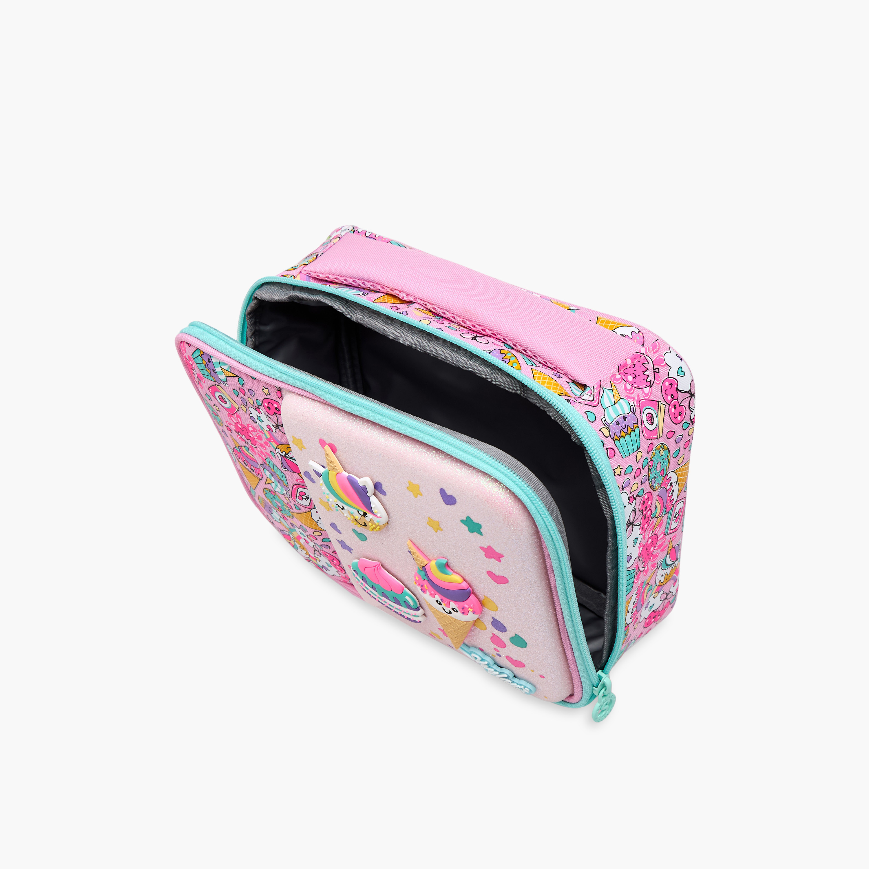 Skylar Ice Cream Print Lunch Bag with Top Handle and Zip Closure-school-lunchessentials-lunchbags-image-8