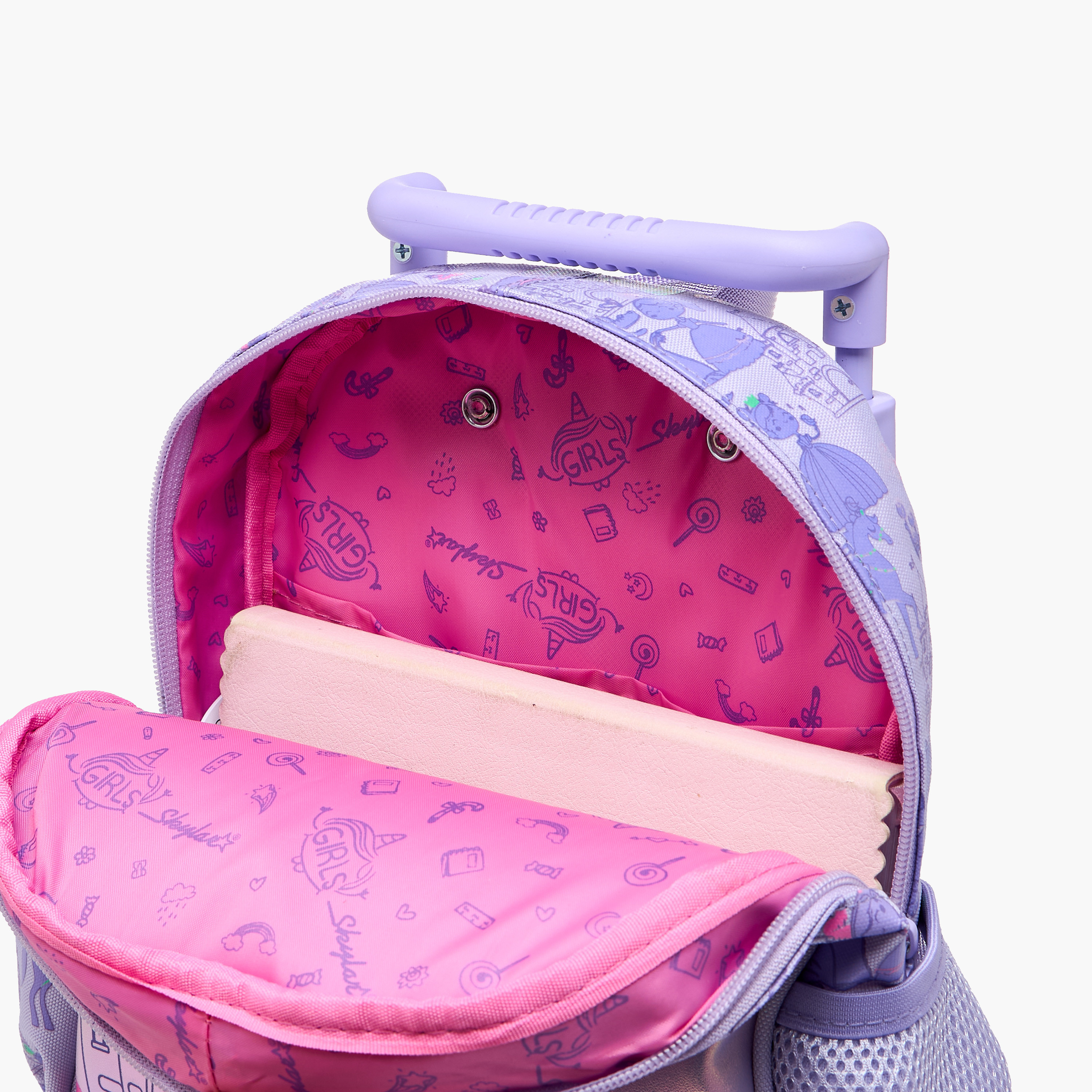 Skylar Dolls Trolley Bag for Girls 2-5 Years with Padded Shoulder Straps -school-bagsandbackpacks-trolleybags-image-12