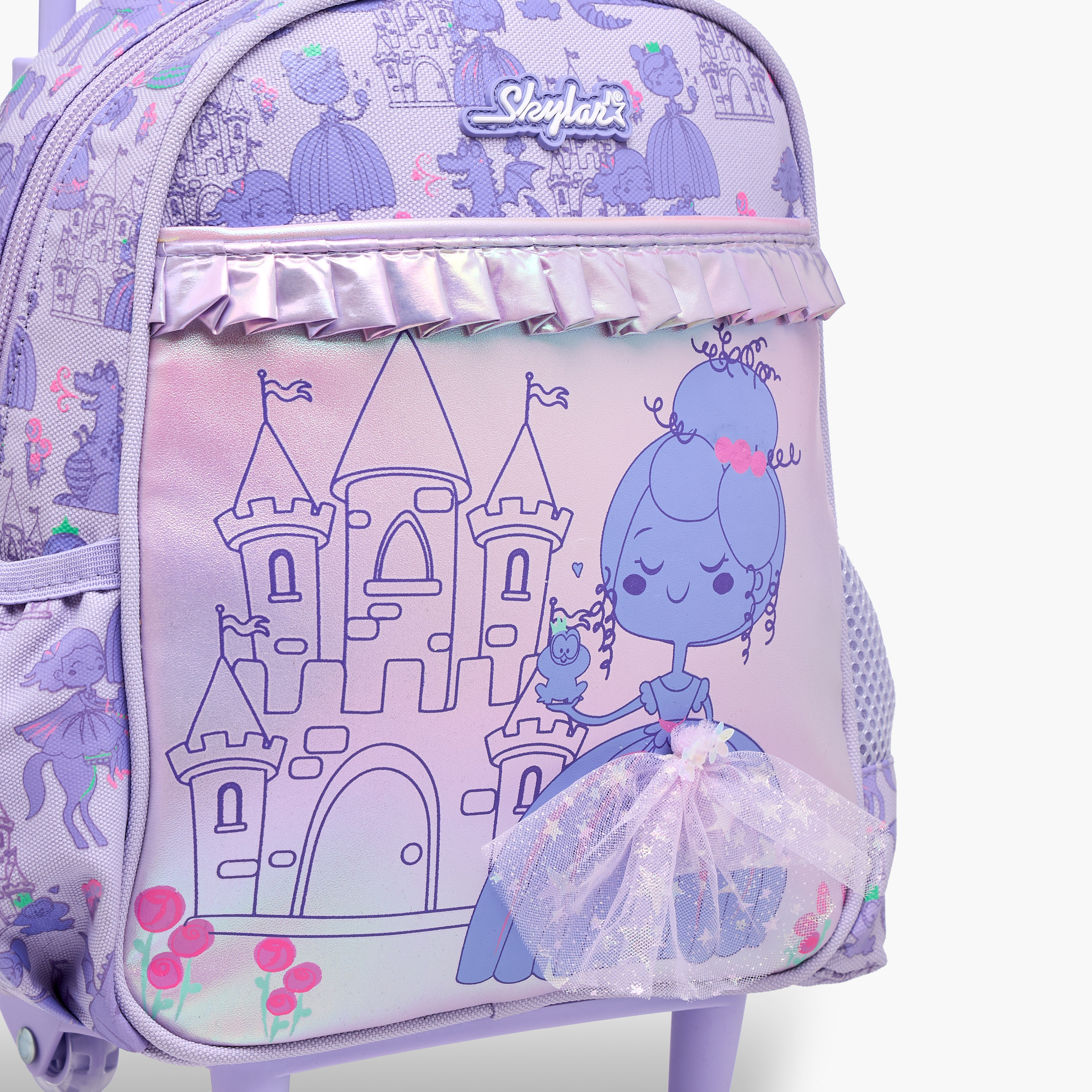 Skylar Dolls Trolley Bag for Girls 2-5 Years with Padded Shoulder Straps -school-bagsandbackpacks-trolleybags-image-8