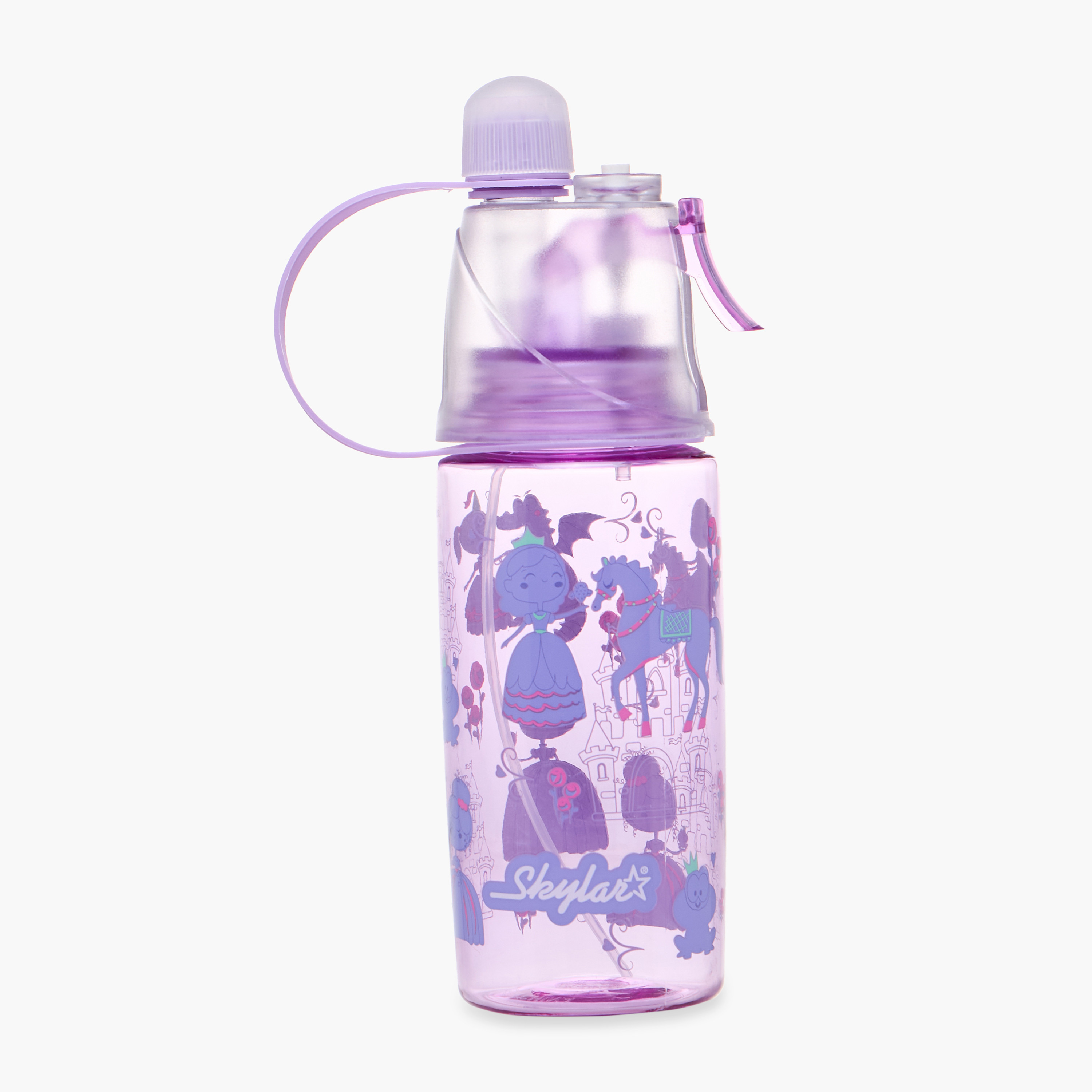 Skylar Princess Tritan Water Bottle with Spray and BPA-Free- 500 ml-school-waterbottles-image-1