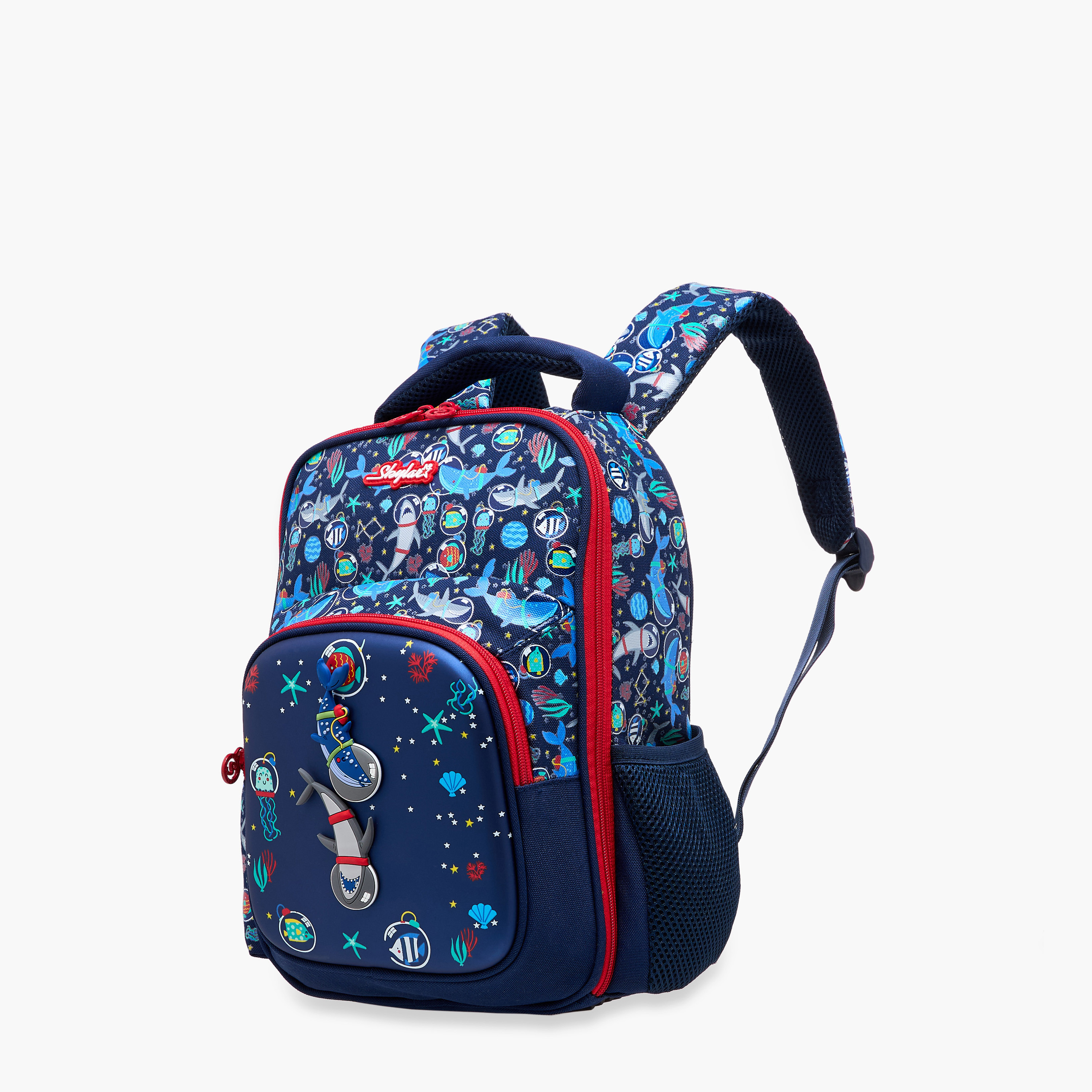 Skylar Astronut Print Backpack with Adjustable Straps and Zip Closure - 12x24x36 cms-promo_LS20_OMN-image-2