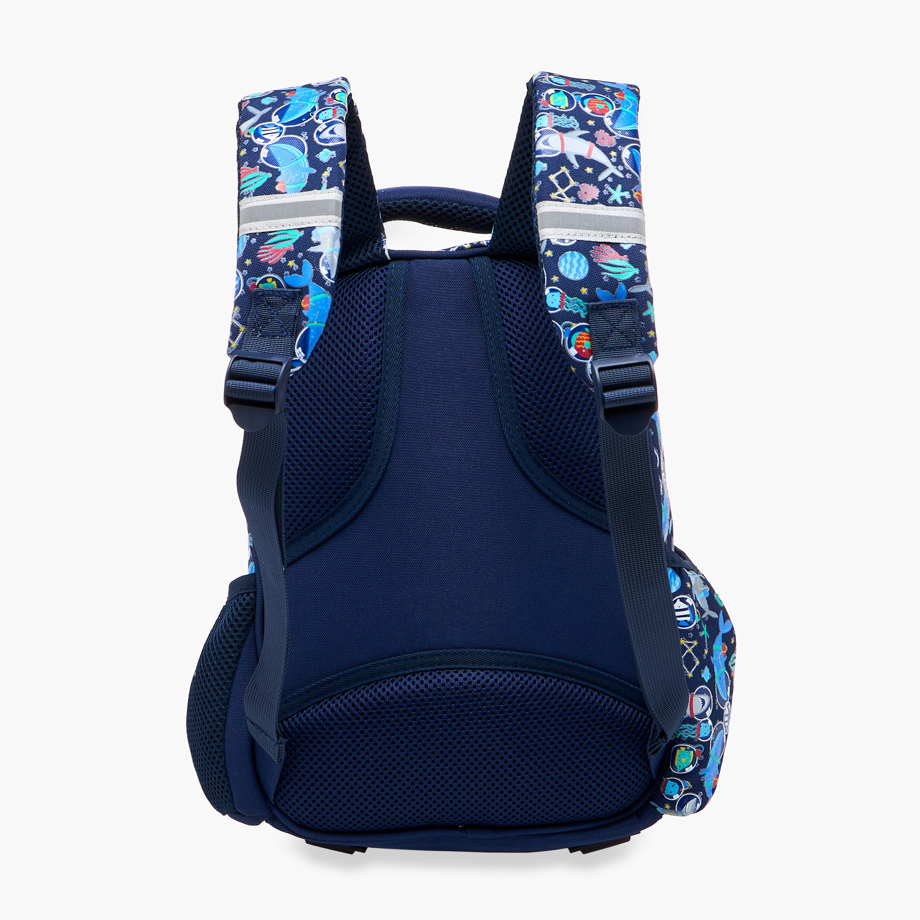 Skylar Astronut Print Backpack with Adjustable Straps and Zip Closure - 12x24x36 cms-promo_LS20_OMN-image-4