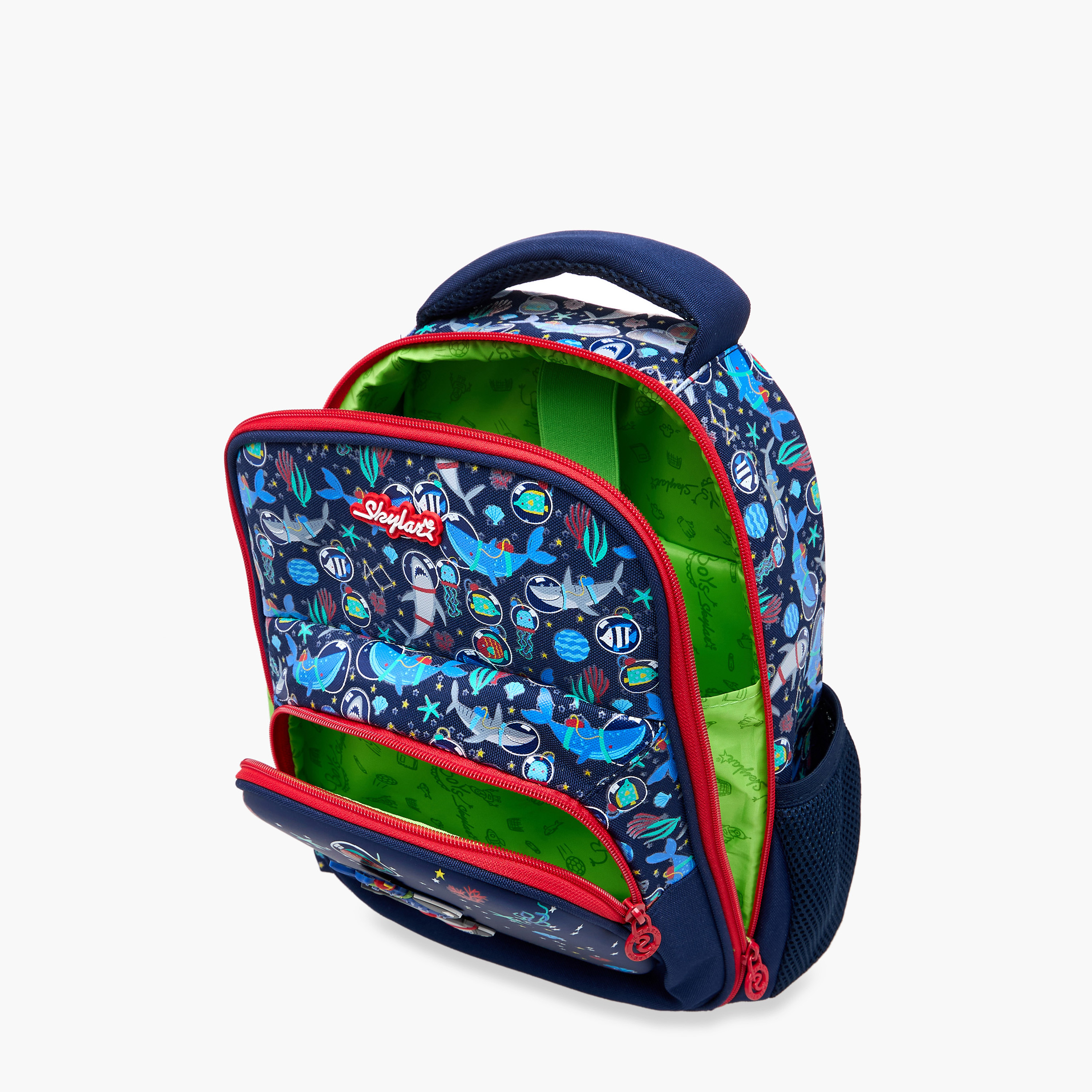 Skylar Astronut Print Backpack with Adjustable Straps and Zip Closure - 12x24x36 cms-promo_LS20_OMN-image-6