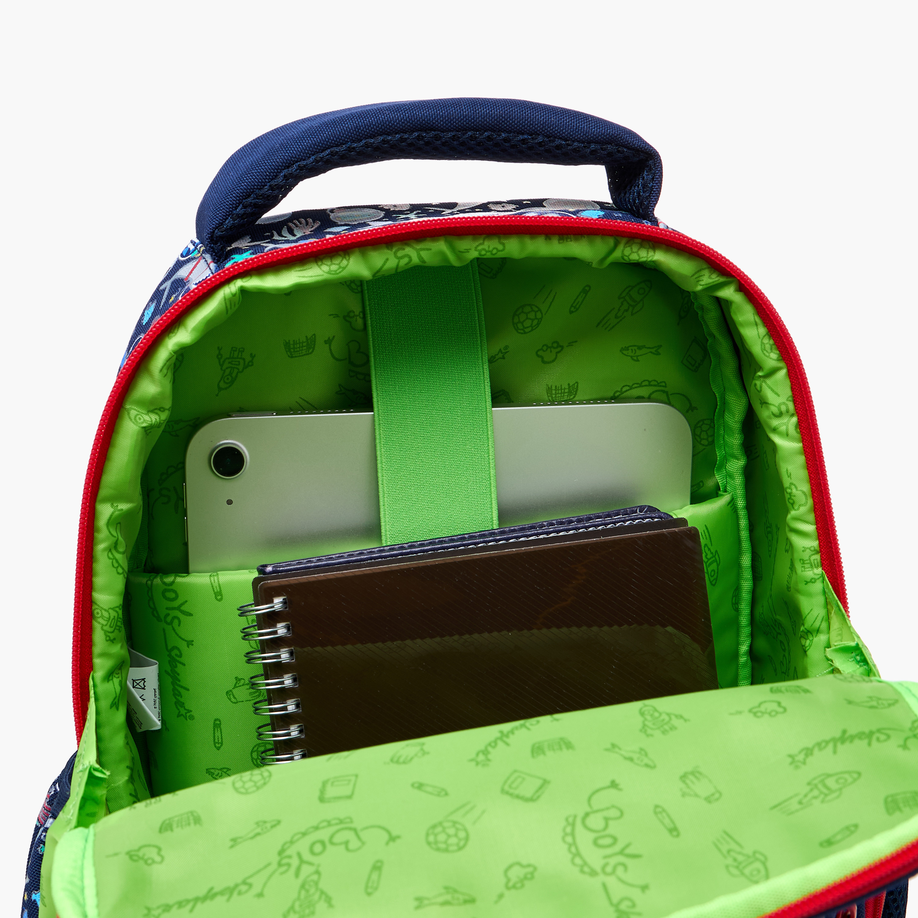 Skylar Astronut Print Backpack with Adjustable Straps and Zip Closure - 12x24x36 cms-promo_LS20_OMN-image-7