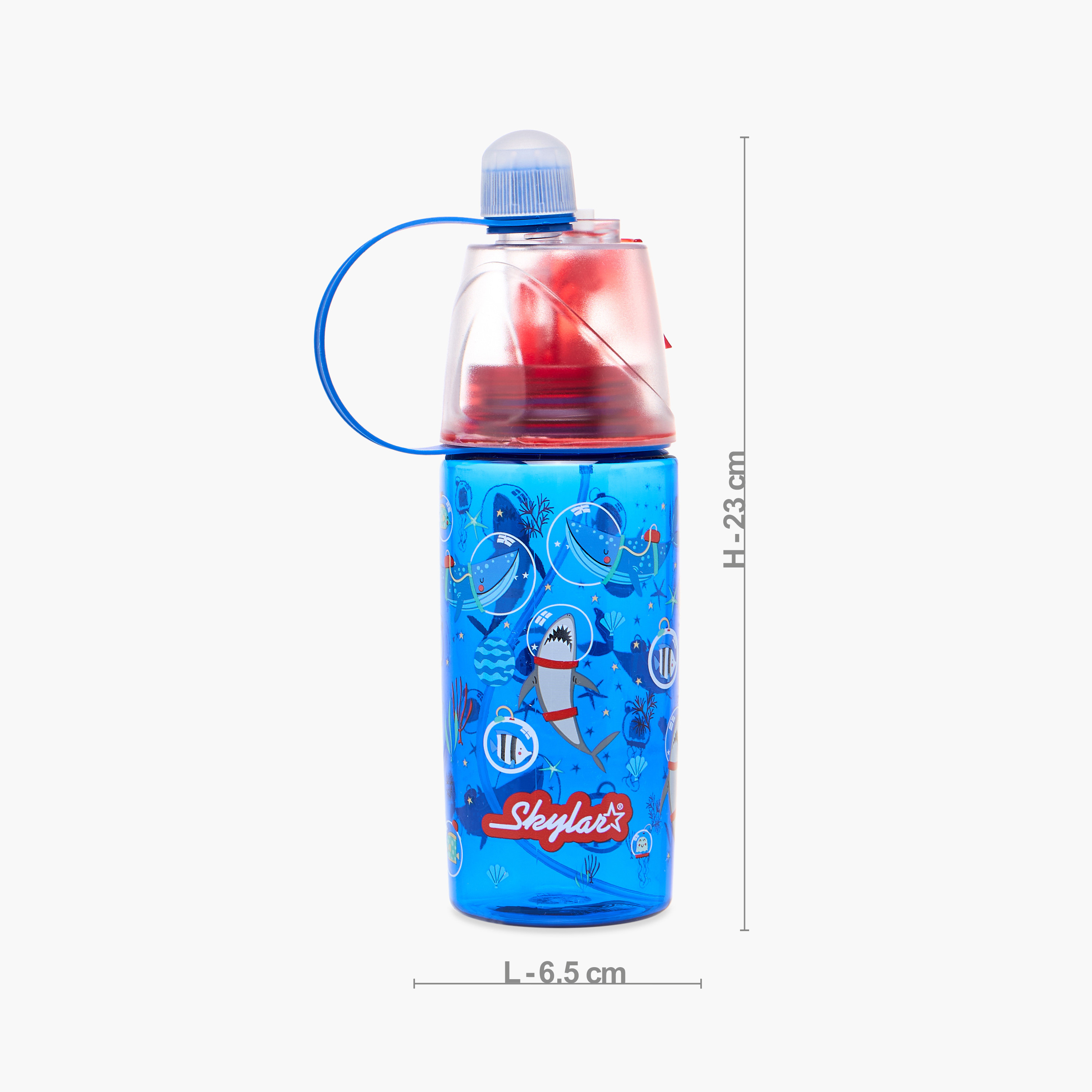 Skylar Space Water Bottle with Spray and BPA-Free- 500 ml-school-waterbottles-image-2