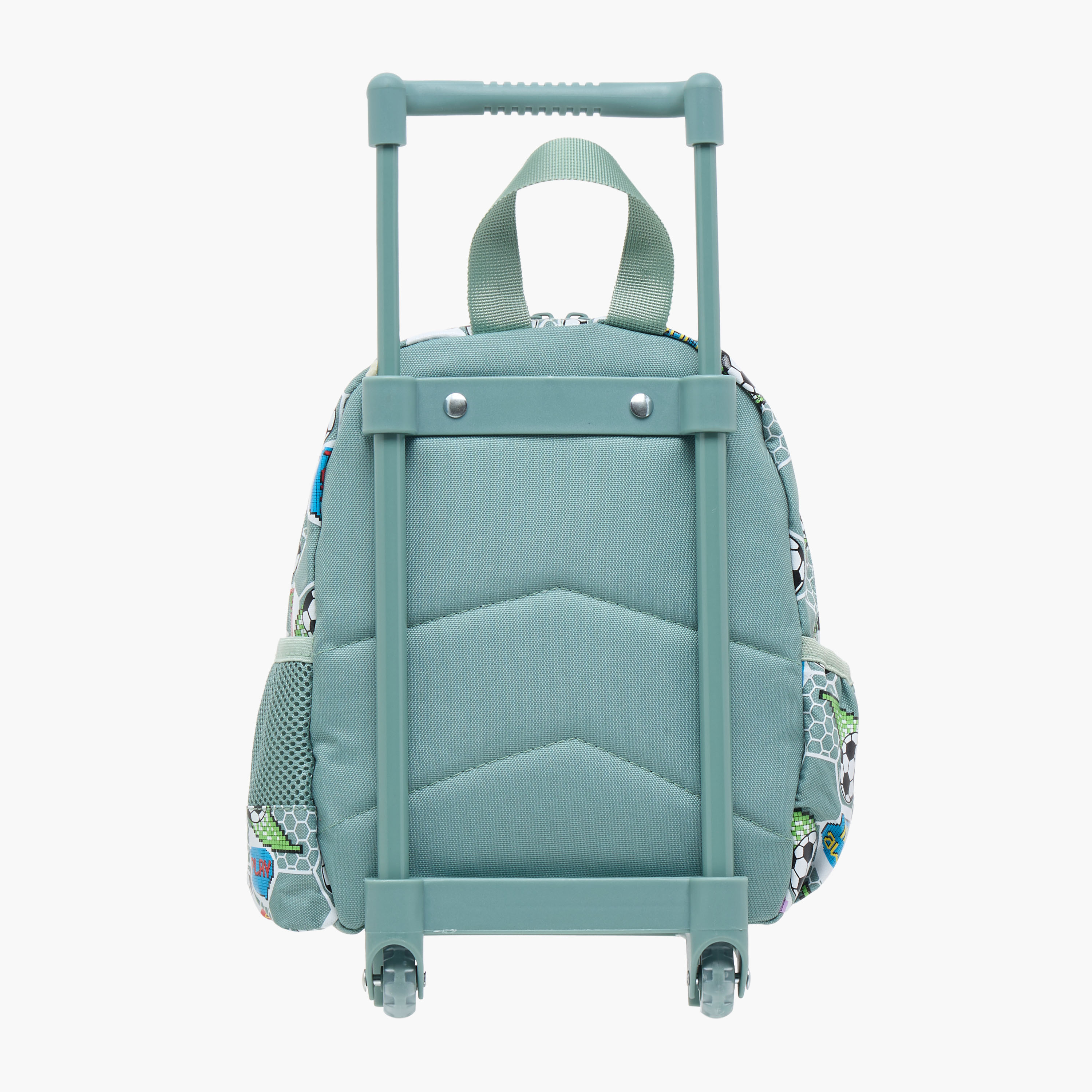 Skylar 3D Football Textured Trolley Bag for Boys 2-5 Years with Retractable Handle-school-bagsandbackpacks-trolleybags-image-3