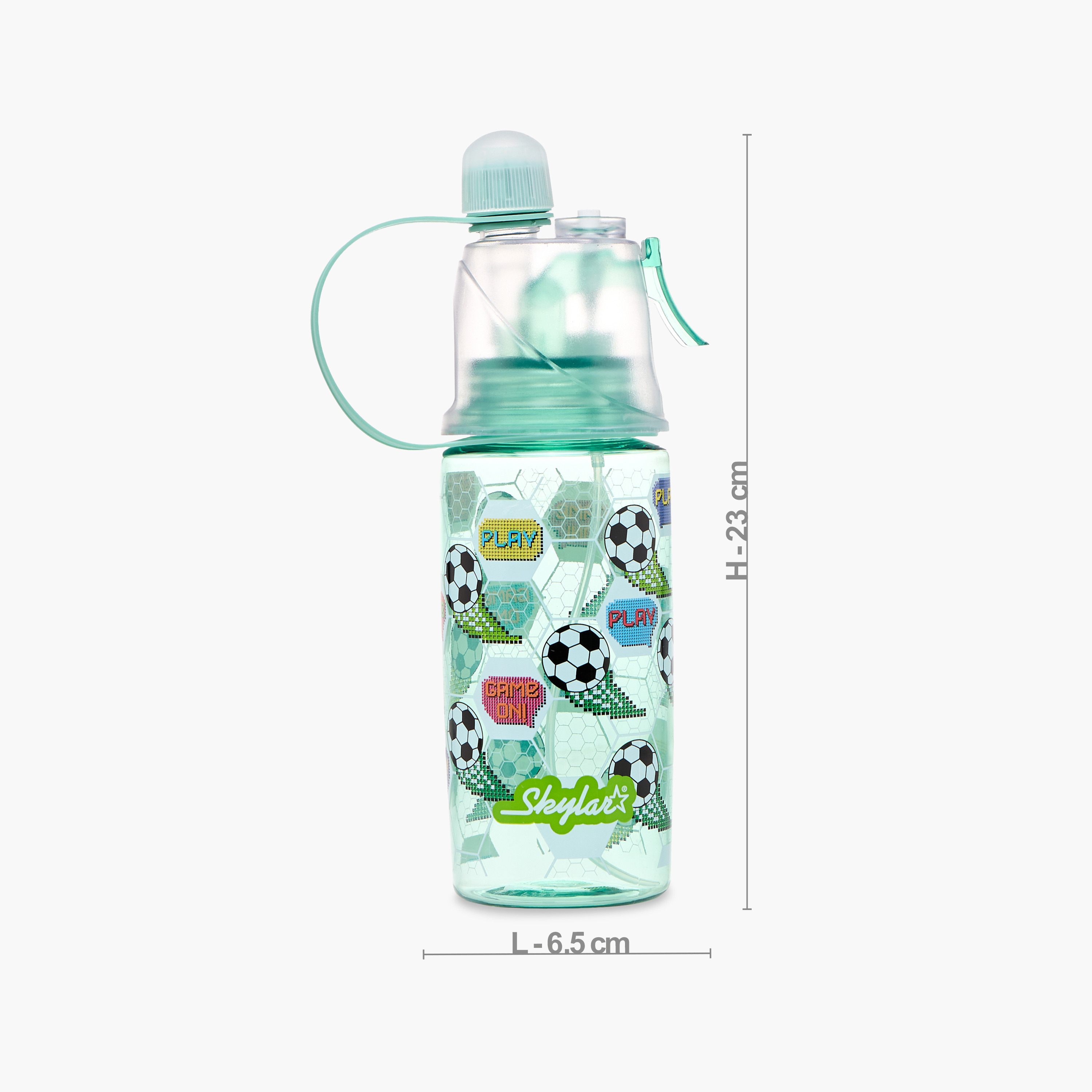 Skylar Football Tritan Water Bottle with Spray and BPA-Free -school-waterbottles-image-2