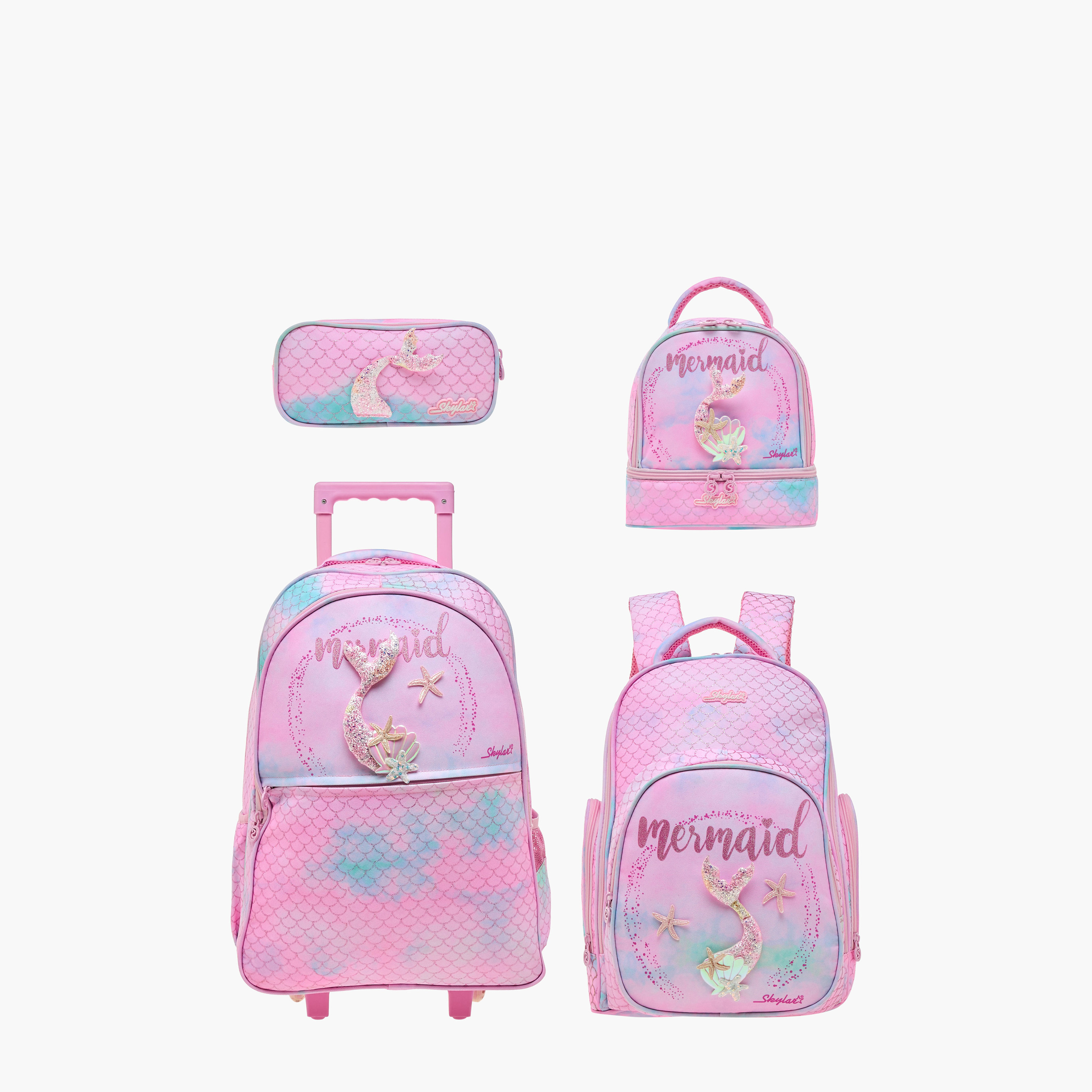 شنطة غداء بطبعات حورية البحر وسحاب إغلاق من سكايلر-school-lunchessentials-lunchbags-image-10