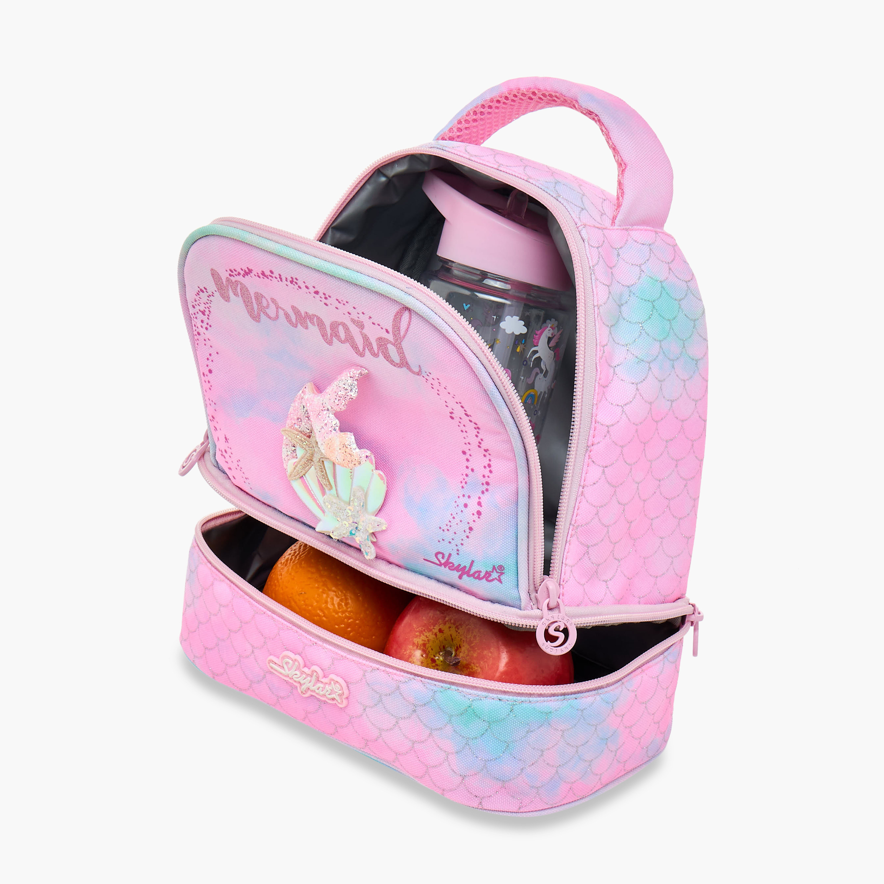 شنطة غداء بطبعات حورية البحر وسحاب إغلاق من سكايلر-school-lunchessentials-lunchbags-image-8
