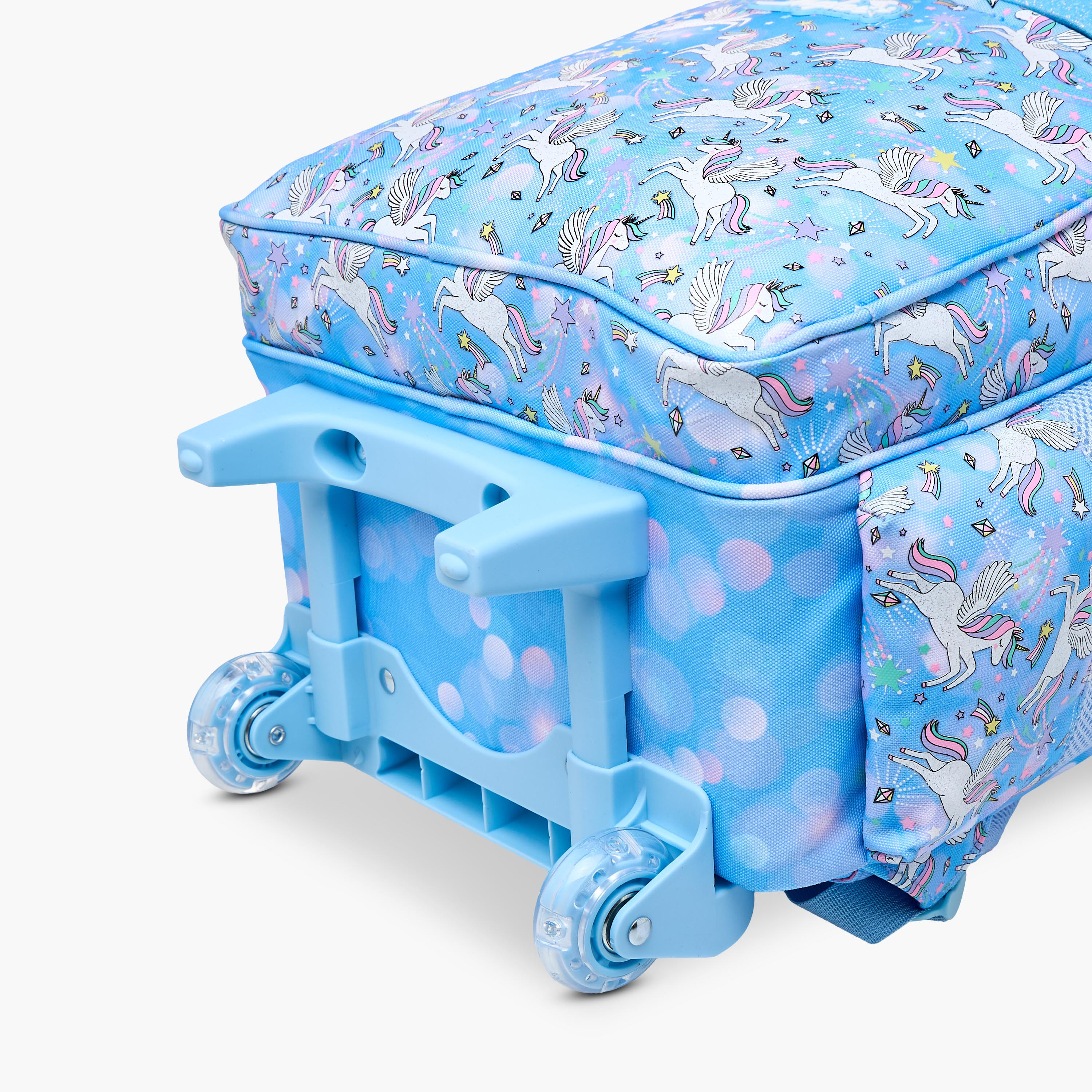 Skylar Unicorn Trolley Bag for Girls 5-8 Years with Padded Shoulder Straps -school-bagsandbackpacks-trolleybags-image-12