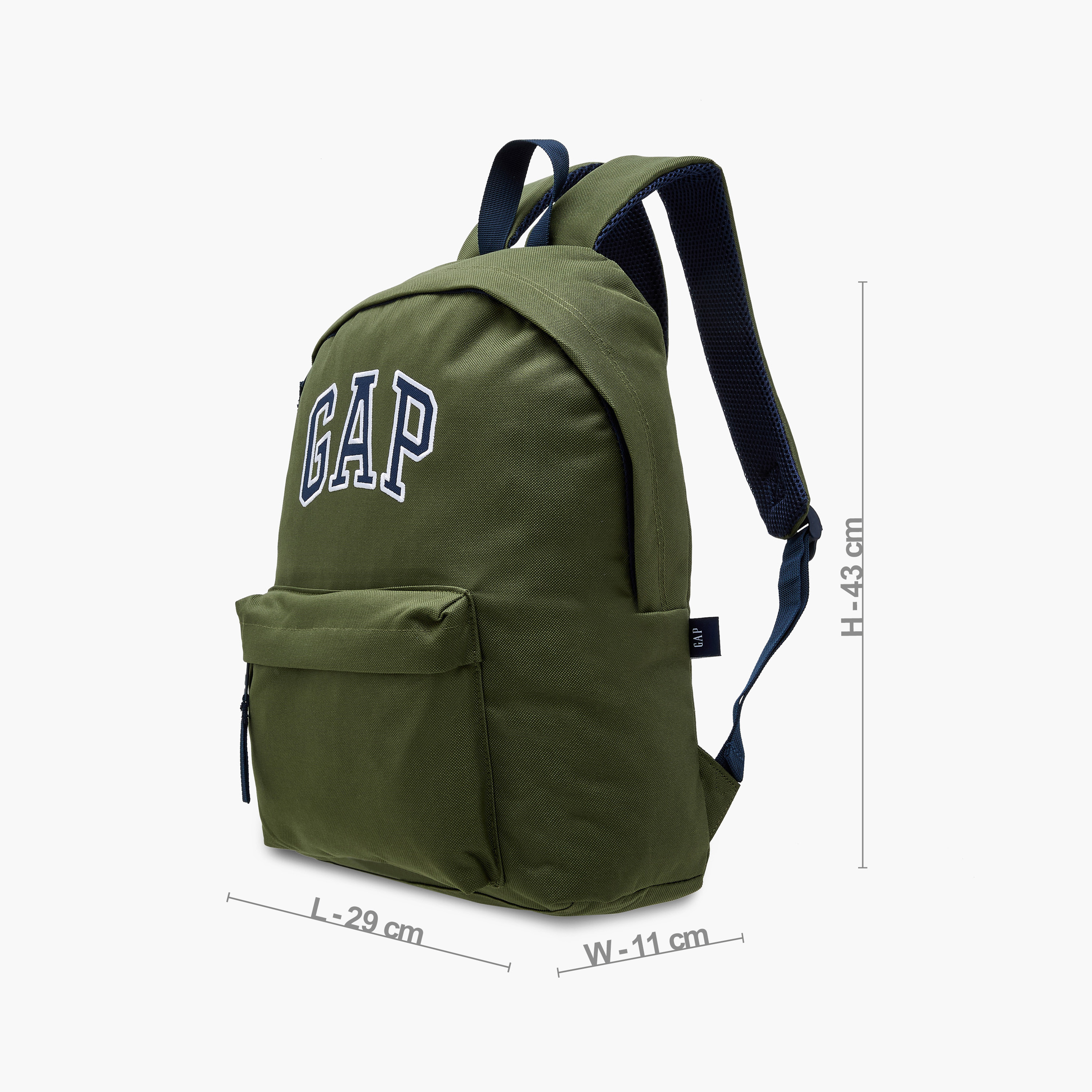 GAP 17-inch Logo Print Backpack with Adjustable Straps and Zip Closure - 43x29x11 cms-CP_BESTPRICE_EXCLUSION-image-4