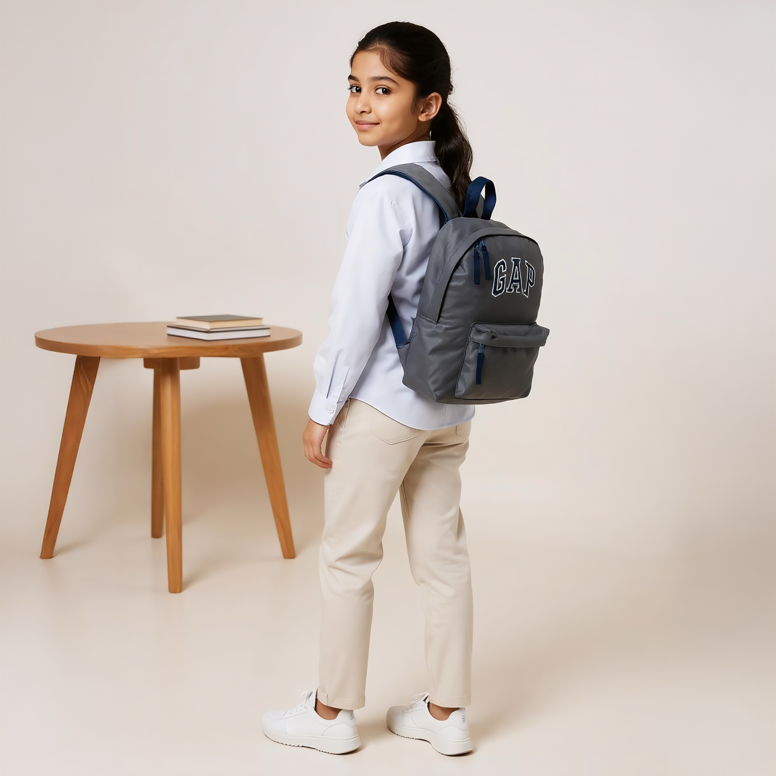 GAP 17-inch Logo Print Backpack with Adjustable Straps and Zip Closure - 43x29x11 cms-promo_LS20_OMN-image-2