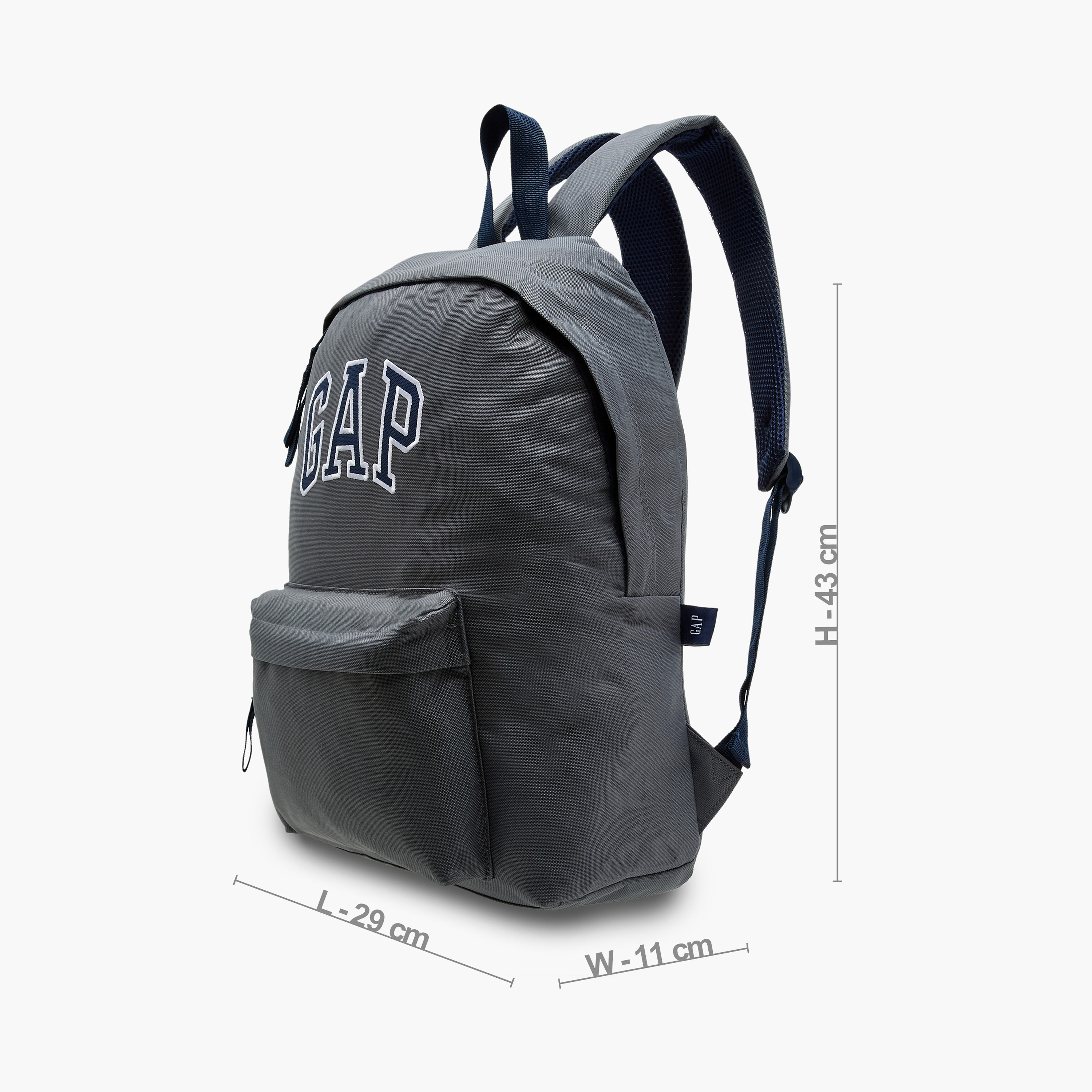 GAP 17-inch Logo Print Backpack with Adjustable Straps and Zip Closure - 43x29x11 cms-promo_LS20_OMN-image-4