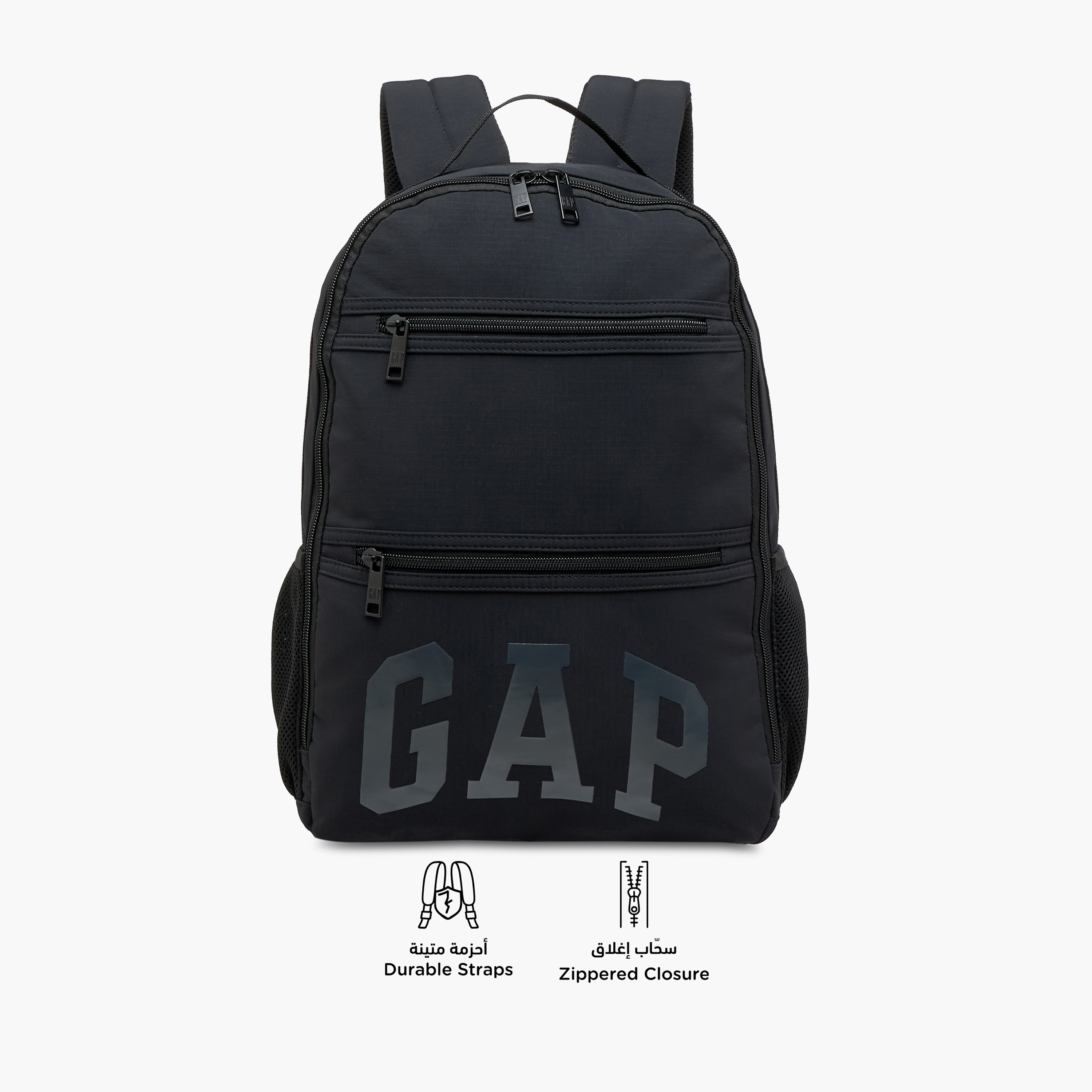 GAP Logo Print 17-inch Backpack with Adjustable Straps and Zip Closure - 43x31x14 cms-school-bagsandbackpacks-backpacks-image-6