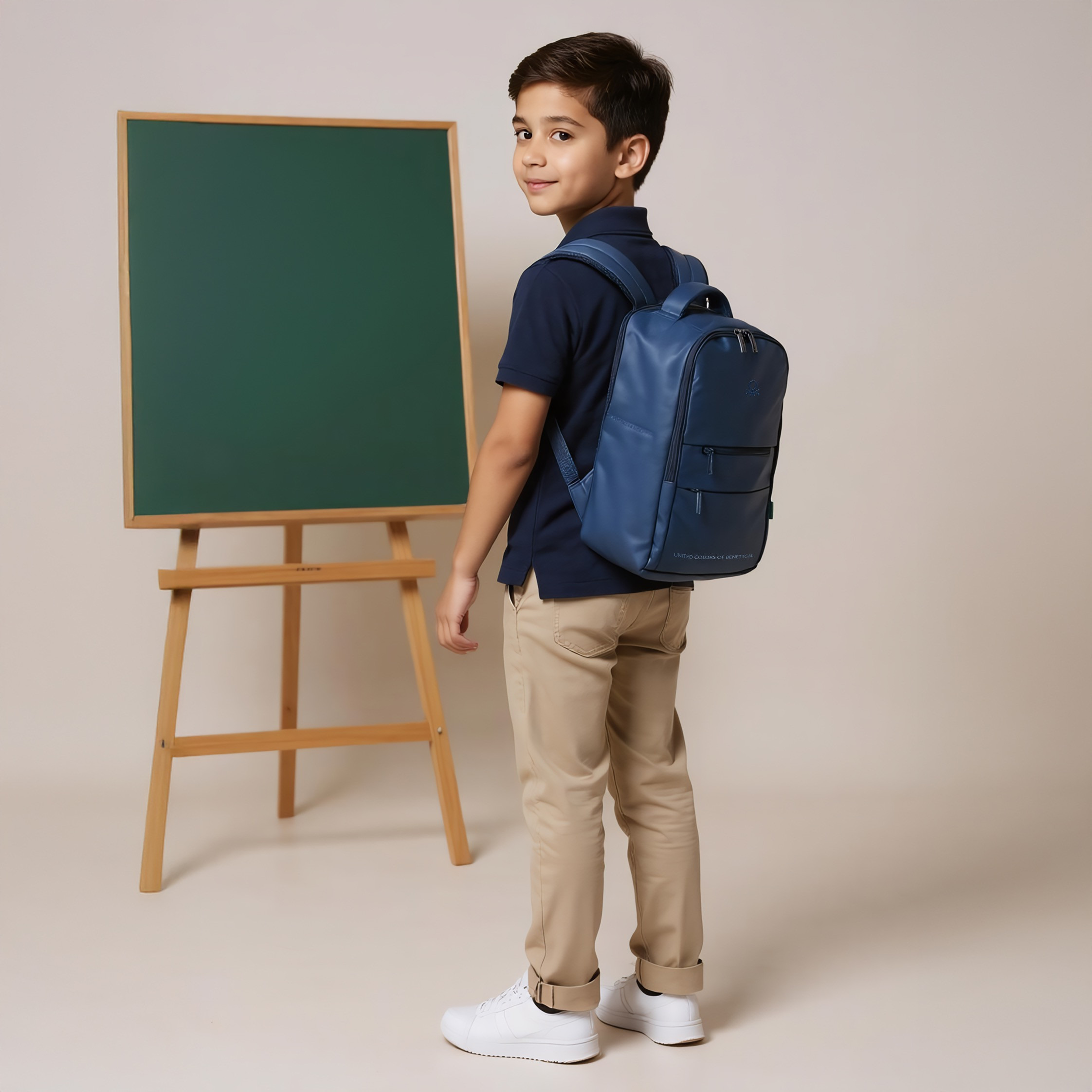 UCB 18-inch Solid Backpack with Adjustable Straps and Zip Closure - 44x30x16 cms-promo_LS20_OMN-image-2