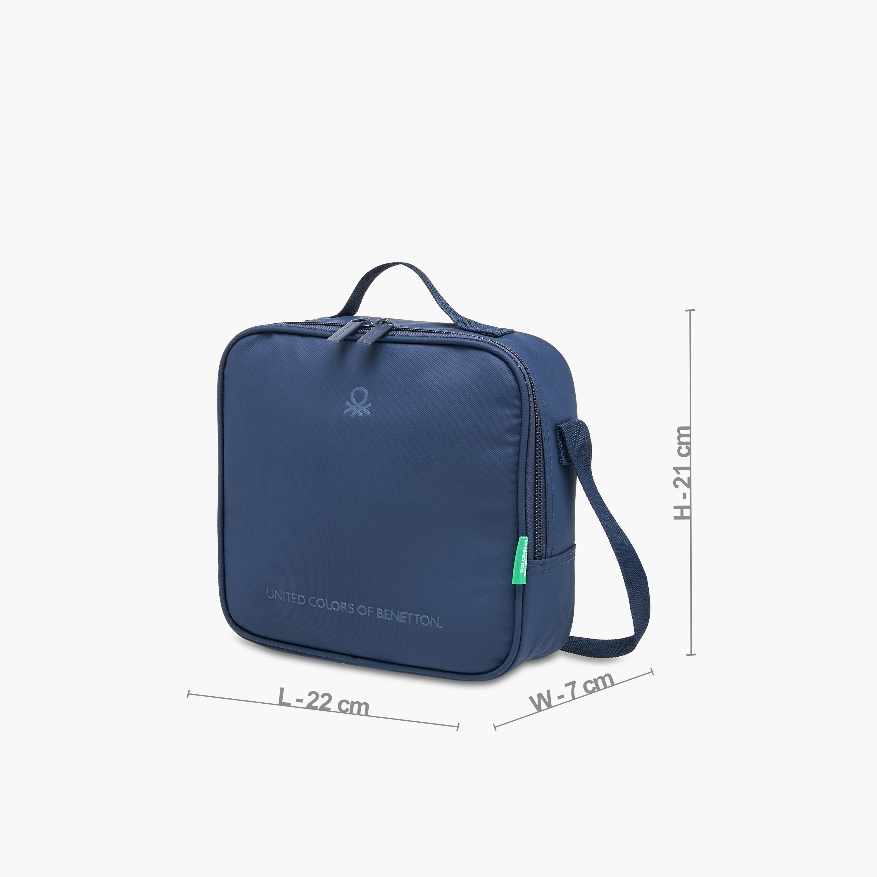 UCB Solid Lunch Bag with Adjustable Strap and Zip Closure-school-lunchessentials-lunchbags-image-2