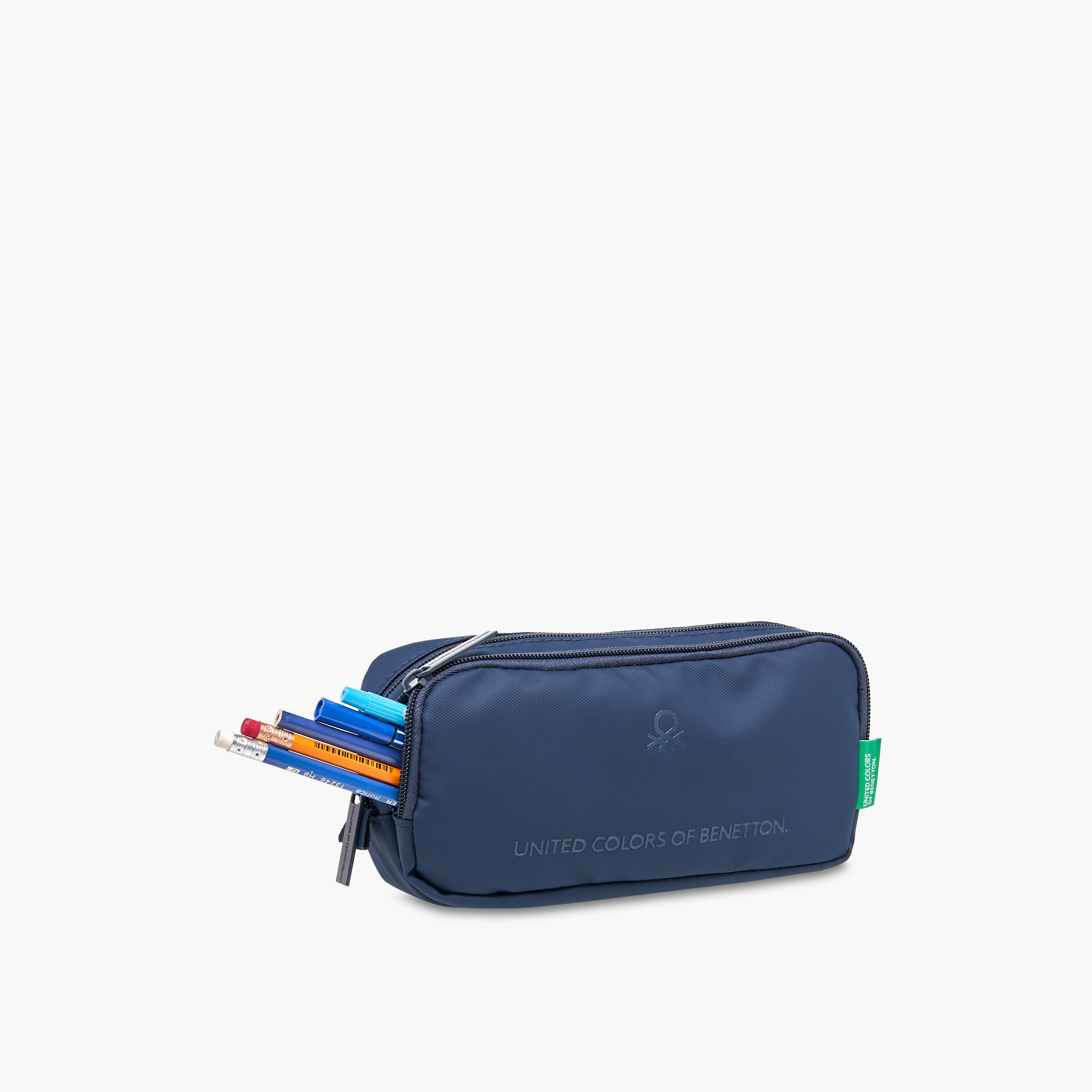 UCB Solid 2-Compartment Pencil Pouch with Zip Closure-school-stationery-pencilcases-image-5