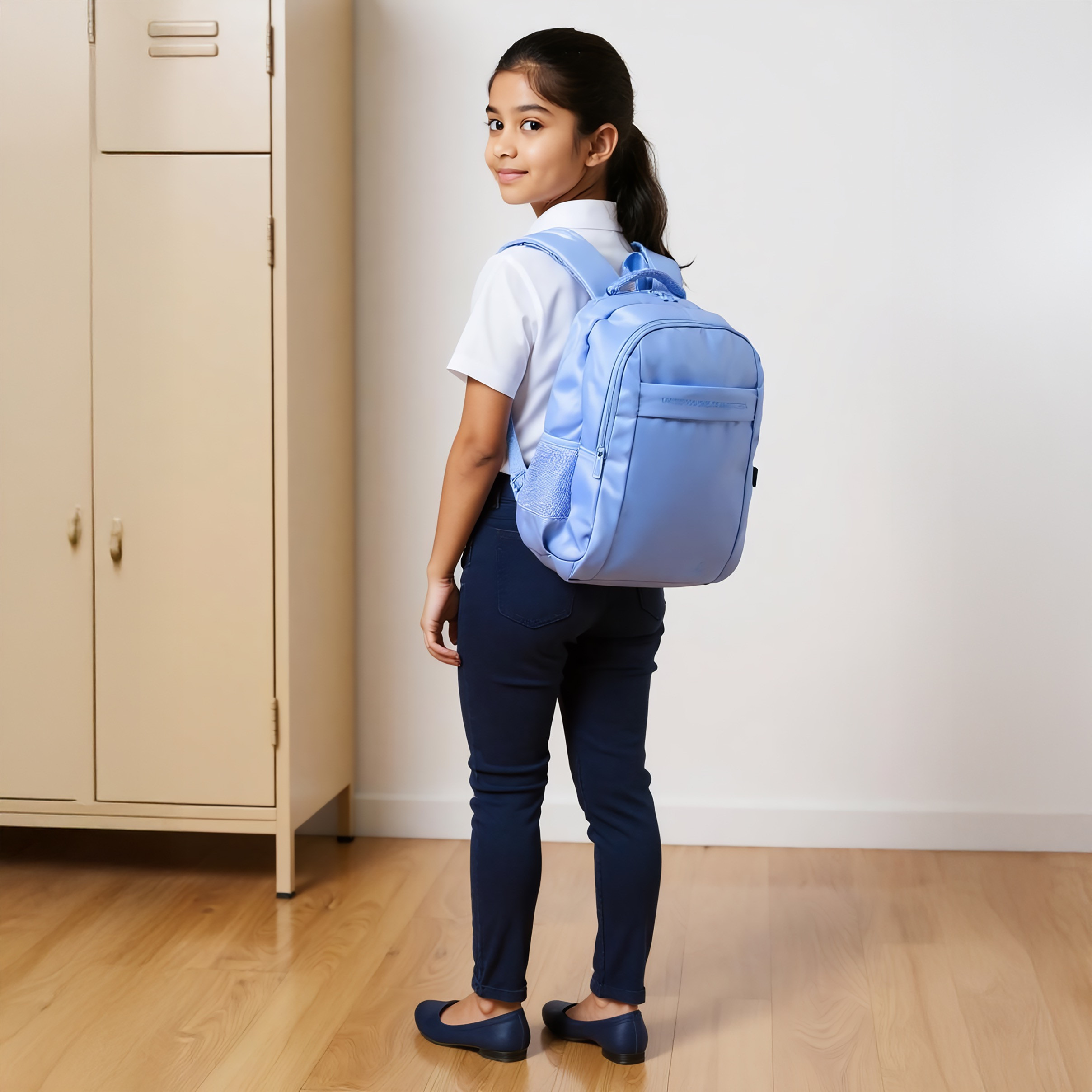 UCB 17-inch Solid Backpack with  Adjustable Straps and Zip Closure - 44x30x14 cms-CP_BESTPRICE_EXCLUSION-image-3