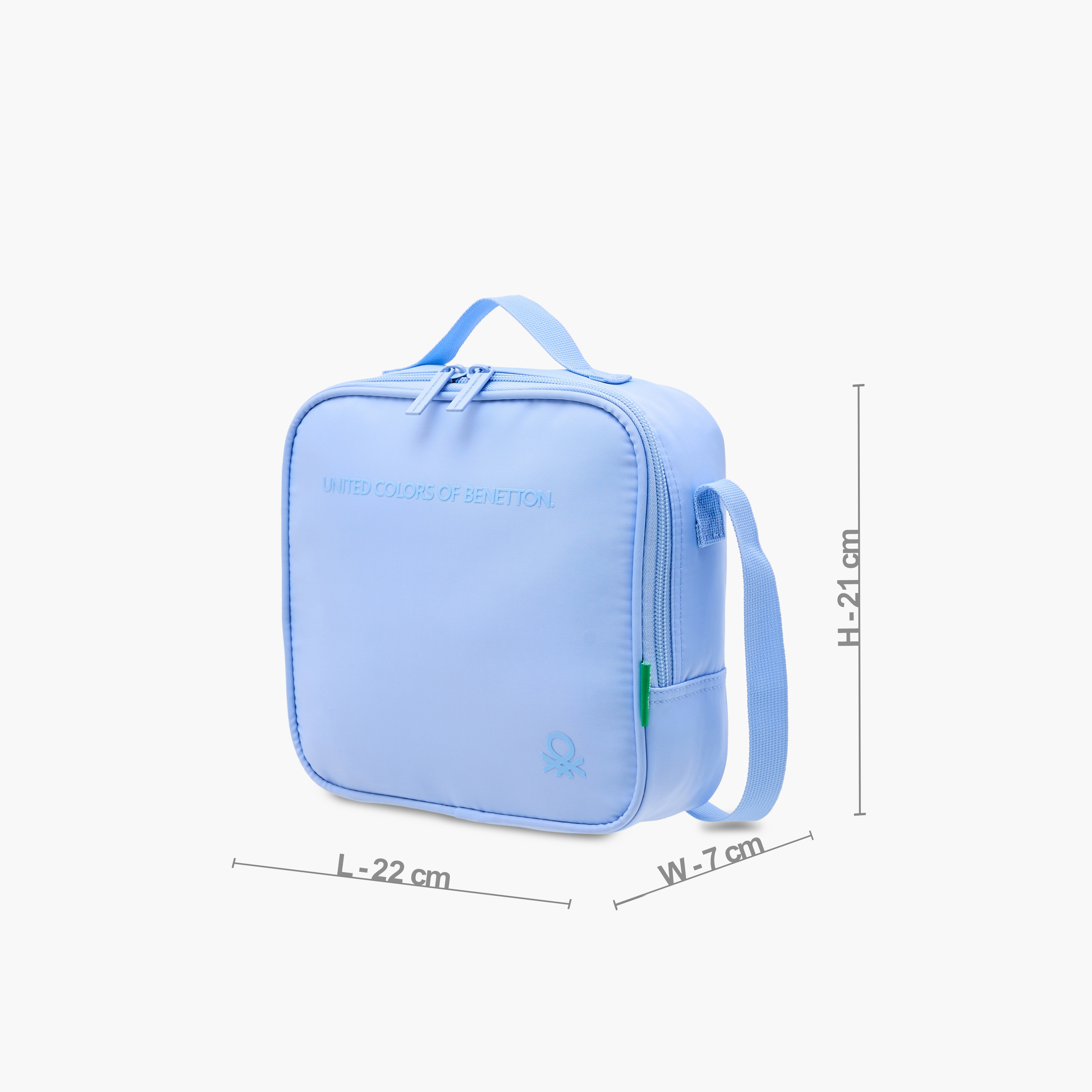 UCB Solid Lunch Bag with Adjustable Strap and Zip Closure-school-lunchessentials-lunchbags-image-2