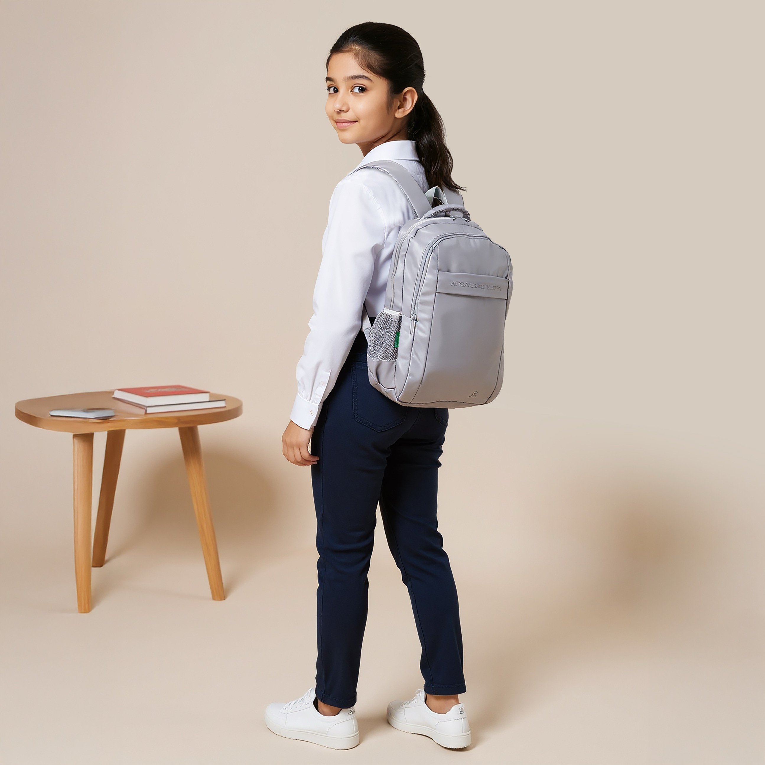 UCB 17-inch Solid Backpack with Adjustable Straps and Zip Closure - 44x30x14 cms-promo_LS20_OMN-image-2