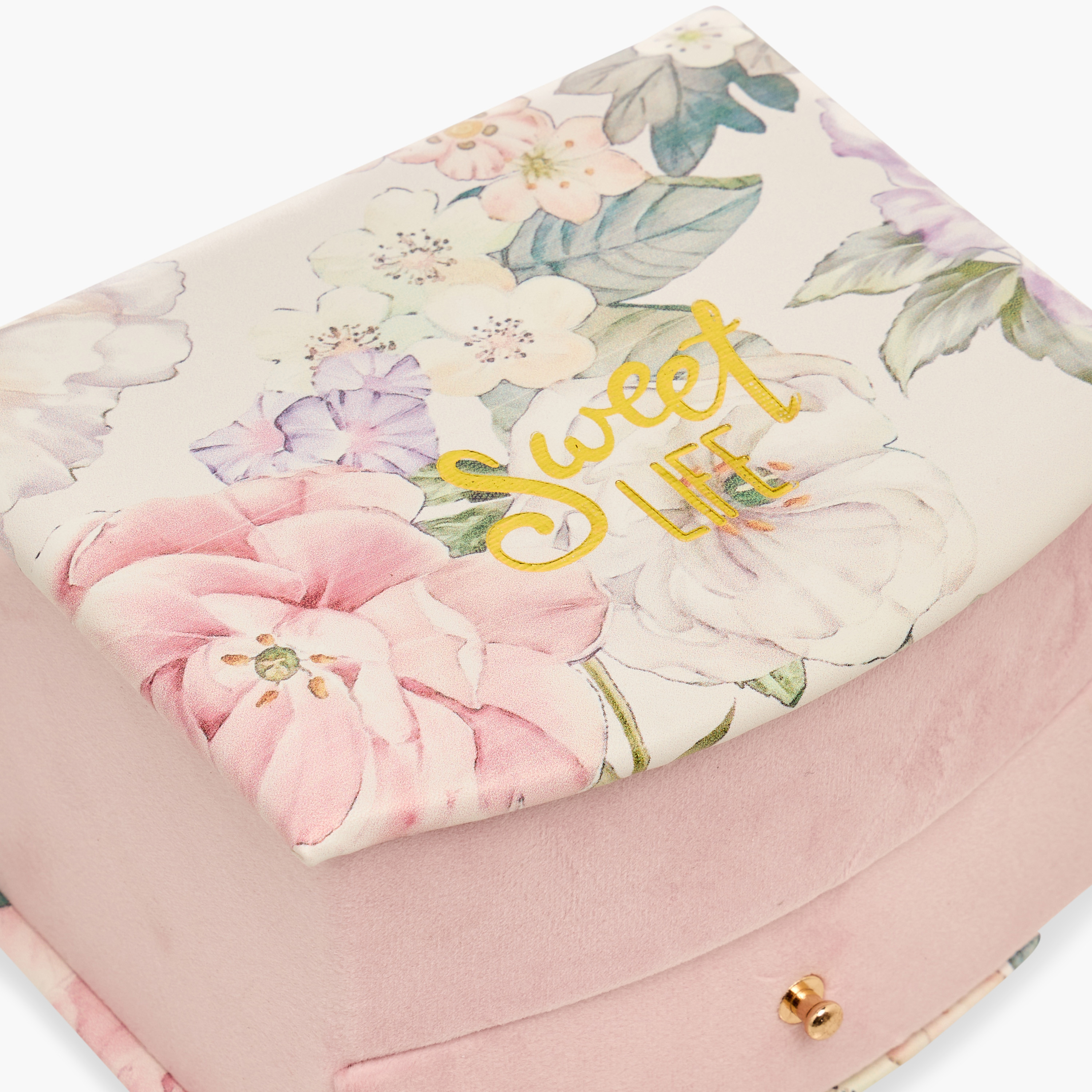 Sweet Life Floral Print Jewellery Organiser - 15x14x9 cms-women-watchesandjewellery-jewellery-storage-image-7
